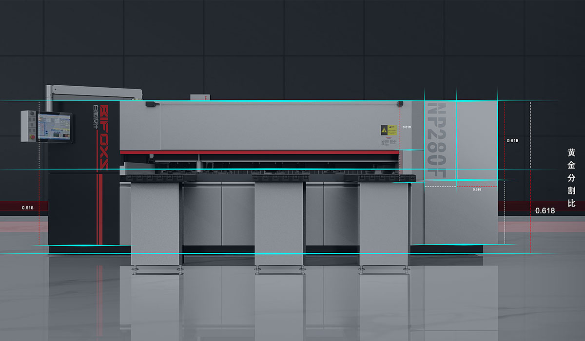 Industrial Automation Equipment Design，Mechanical equipment design，High Speed Intelligent Computer Panel Saw，Equipment appearance industrial design，