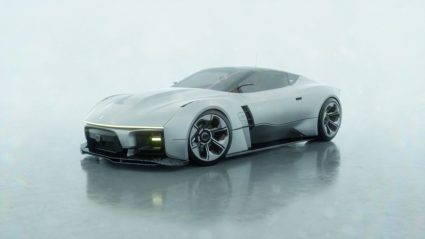 vehicle，Sports car，industrial design，Design，3d，cgi，vehicle，