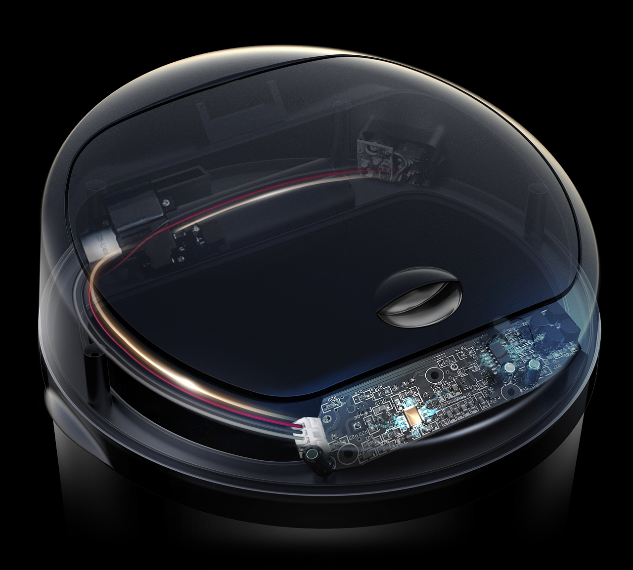 Production process of internal structure analysis diagram，Keyshot rendering，Photoshop post processing，