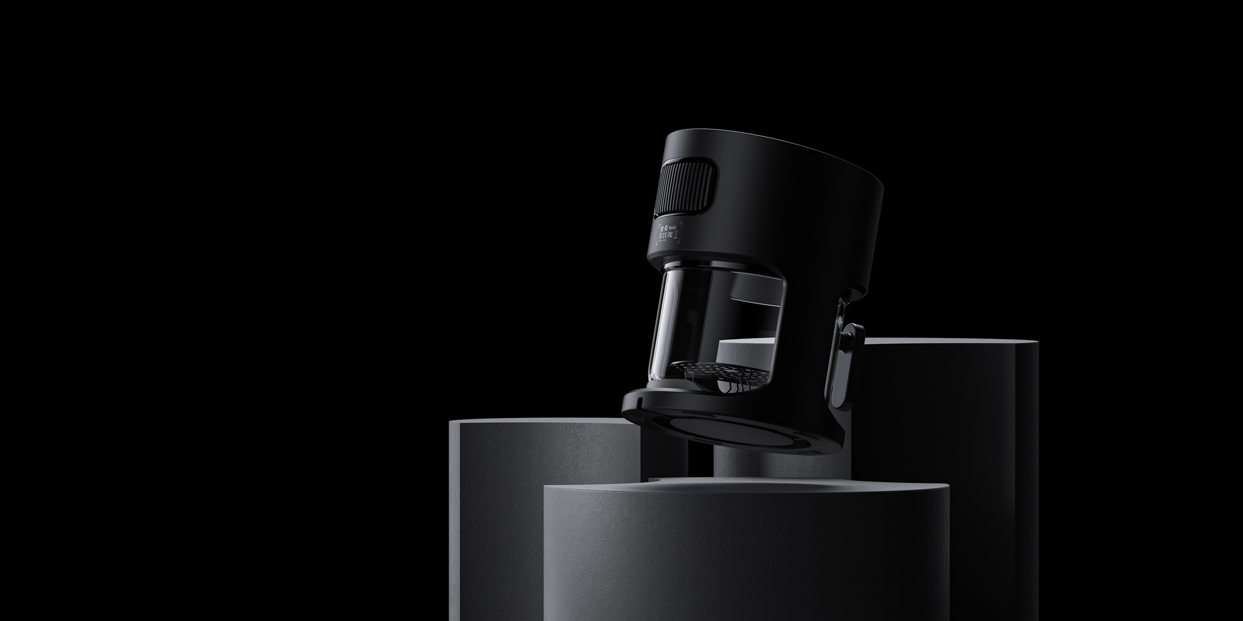 ZENMOKE，industrial design，Air fryer，Air Fryer，Household appliances，Visual effect design，If Award，