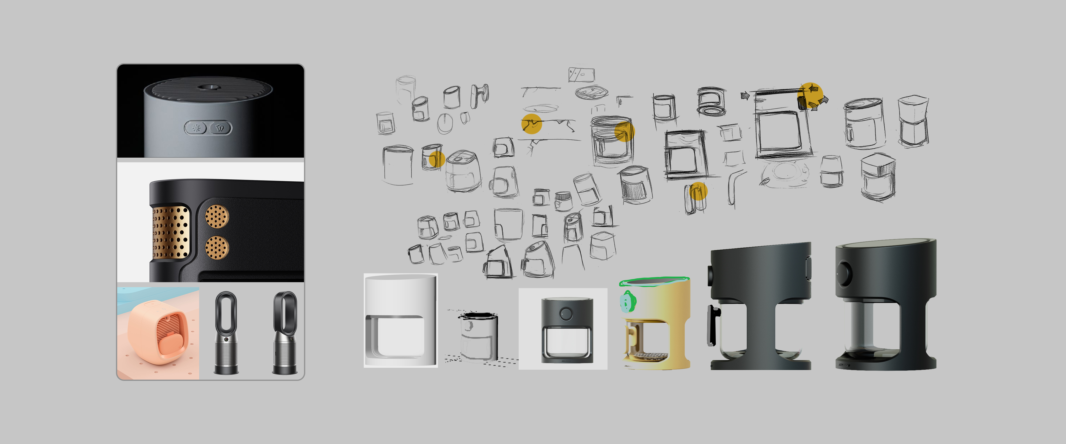 ZENMOKE，industrial design，Air fryer，Air Fryer，Household appliances，Visual effect design，If Award，