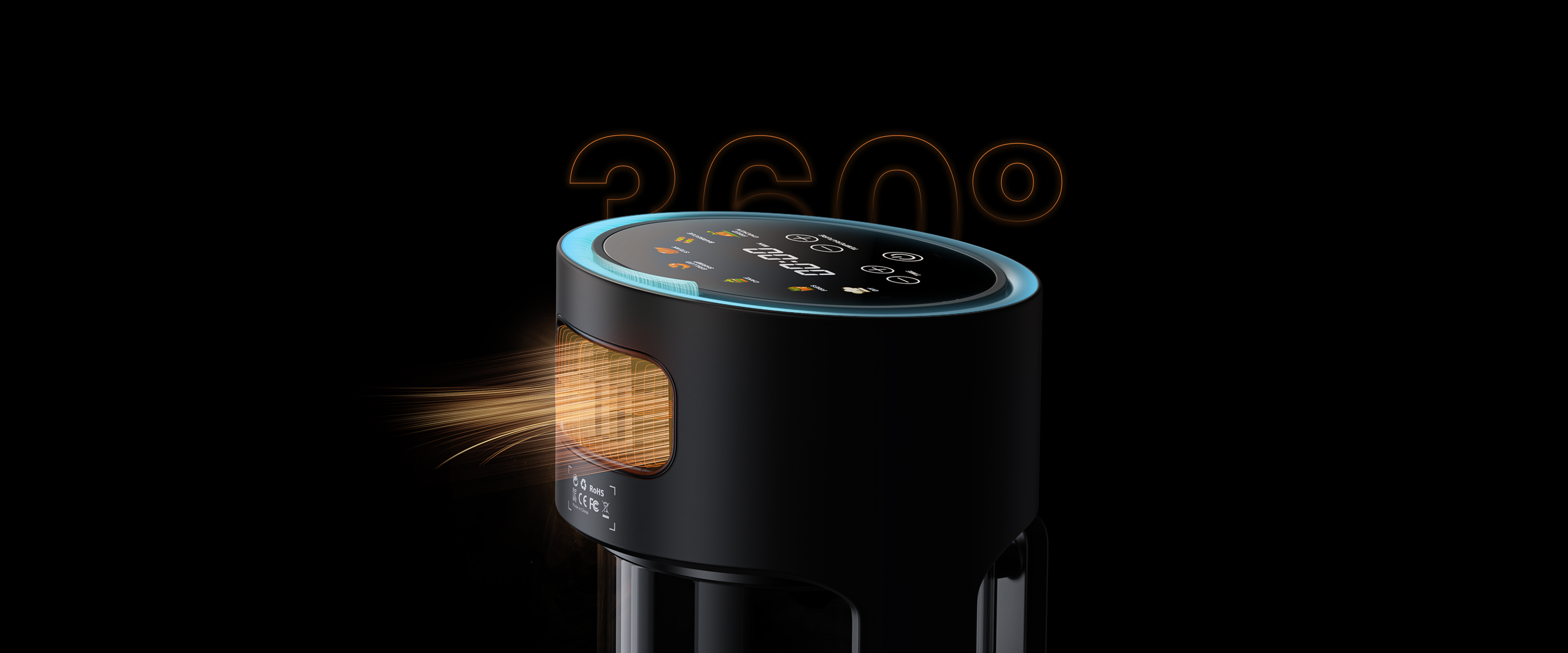ZENMOKE，industrial design，Air fryer，Air Fryer，Household appliances，Visual effect design，If Award，