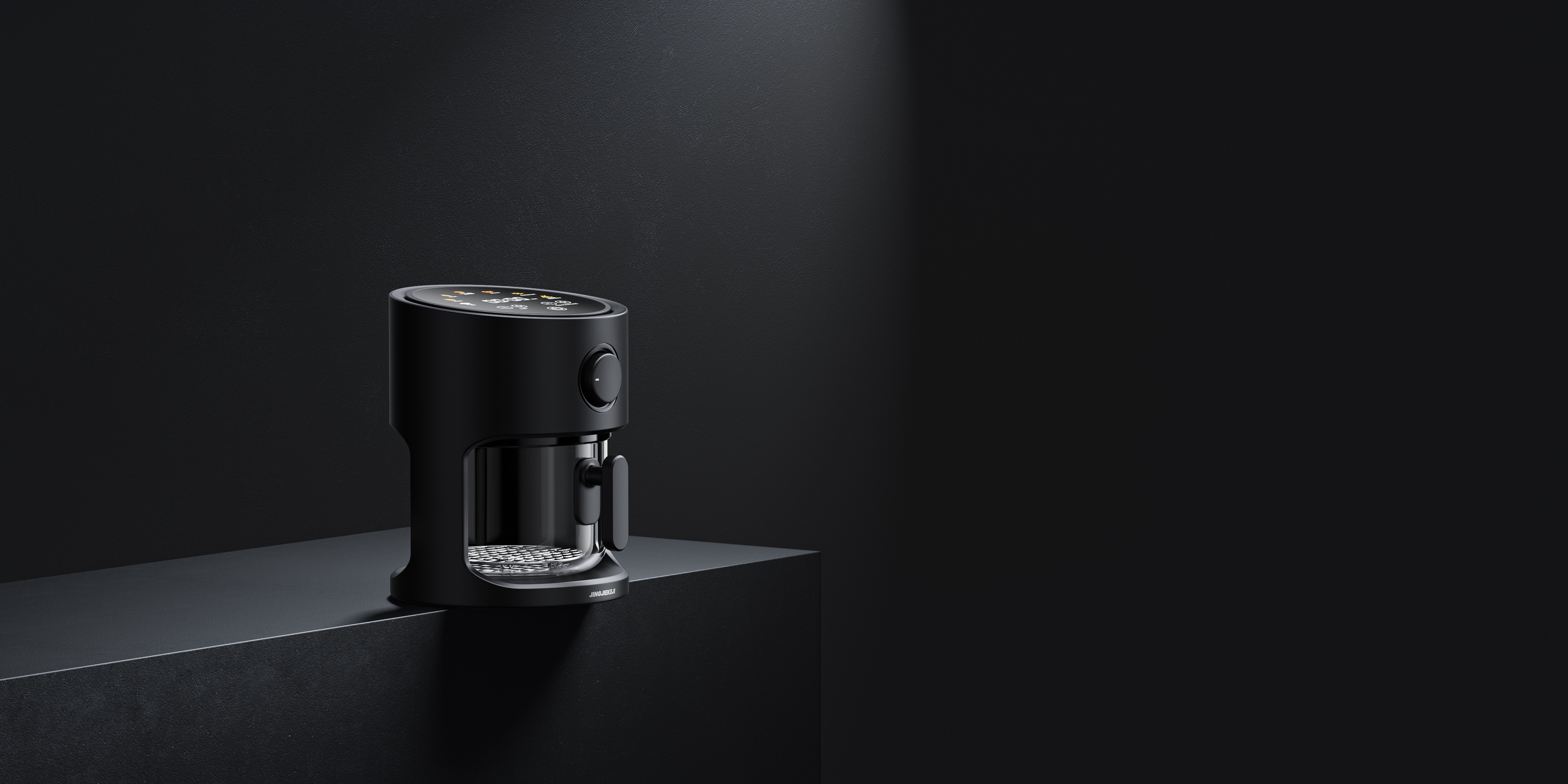 ZENMOKE，industrial design，Air fryer，Air Fryer，Household appliances，Visual effect design，If Award，