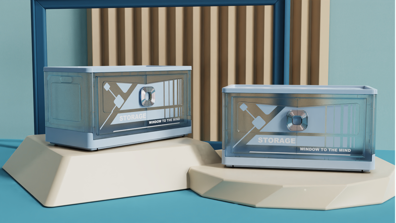 Folding box，Door Panel，panel，handle，Folding box handle，Folding box panel，Storage box door panel，