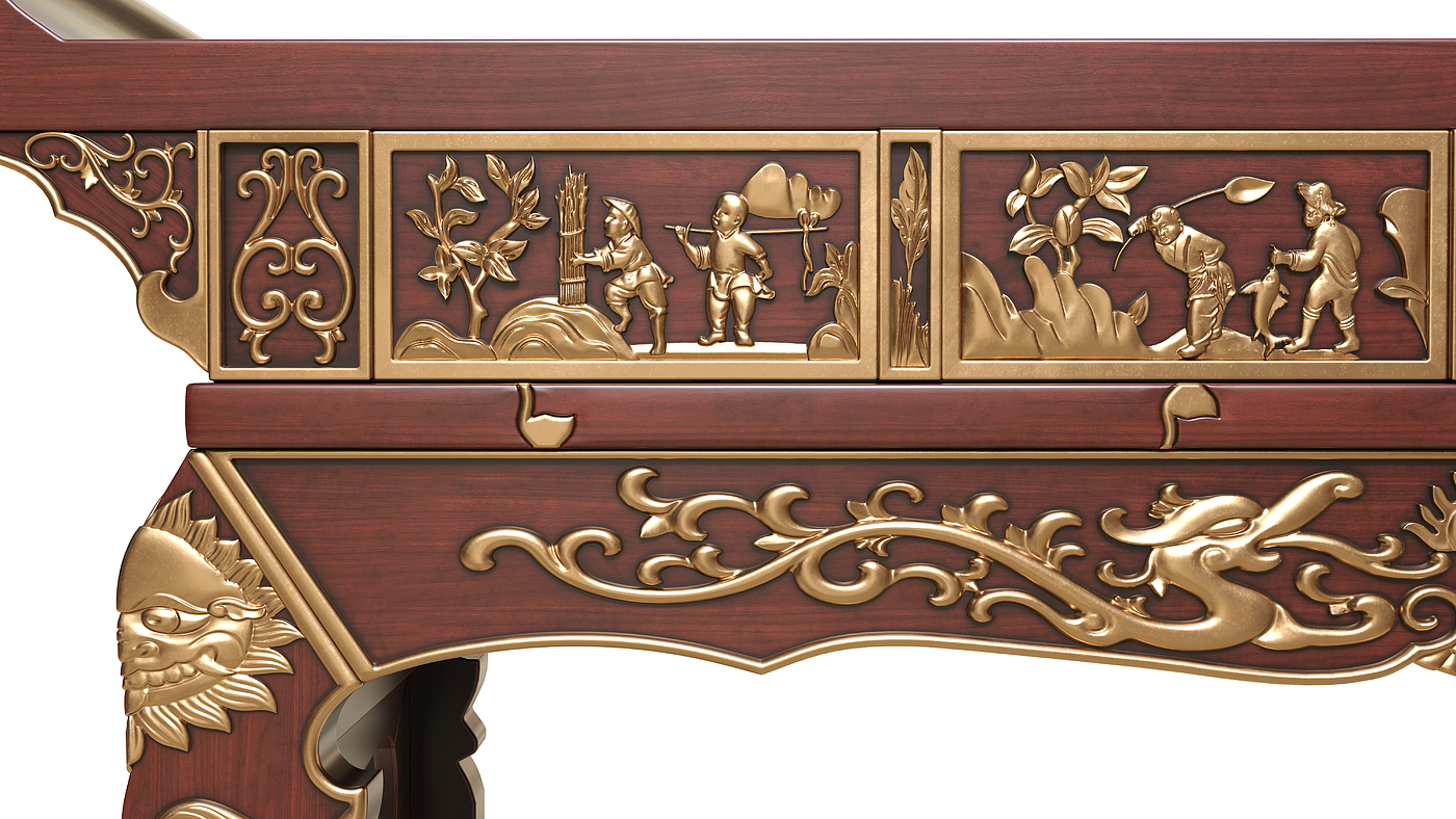 Chinese style，furniture，originality，Design，modeling，Render，animation，video，