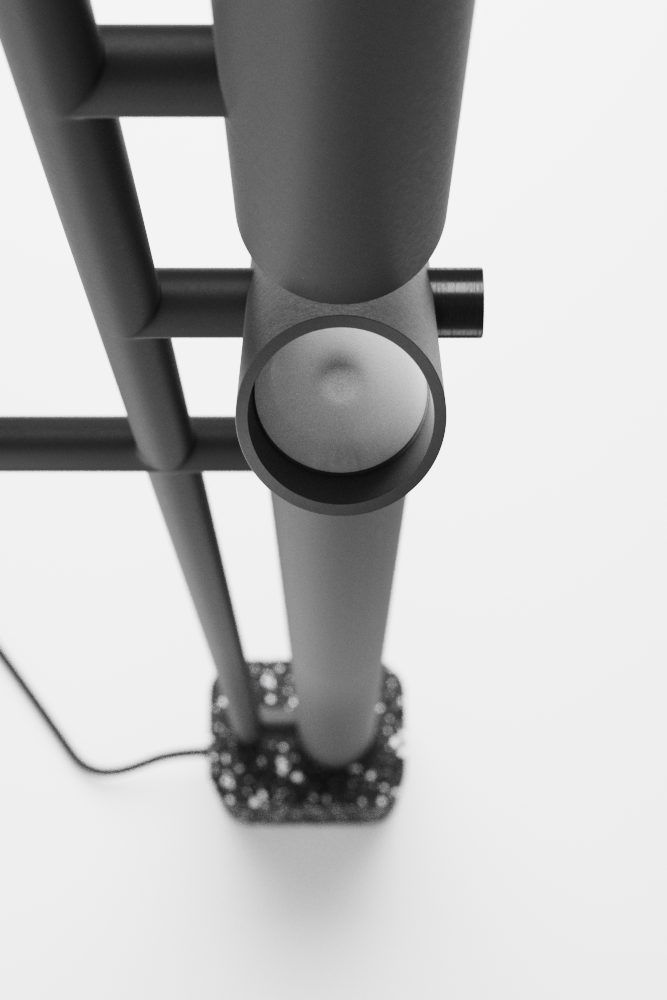 Floor lamp，Bamboo，portability，coat hanger，