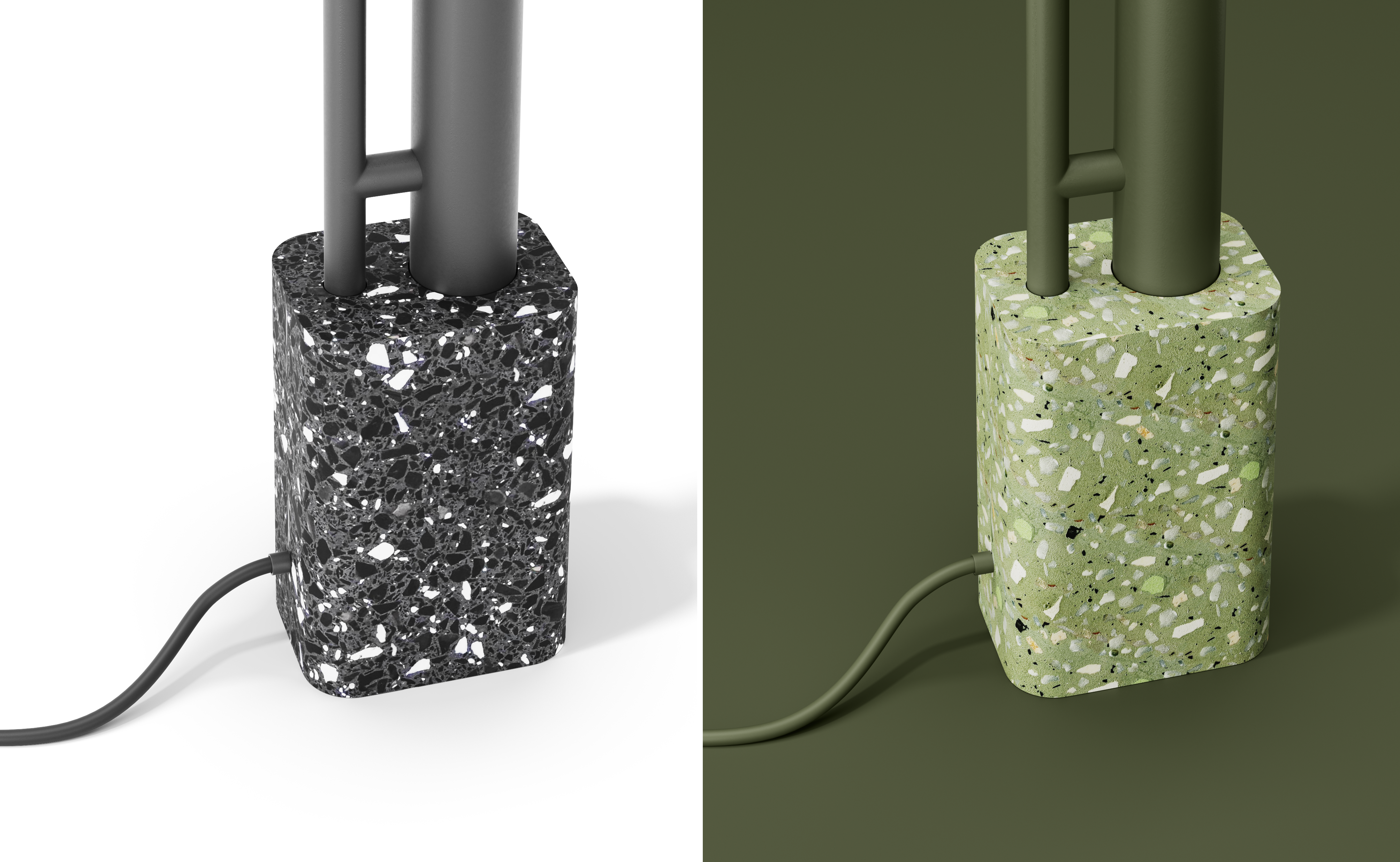 Floor lamp，Bamboo，portability，coat hanger，