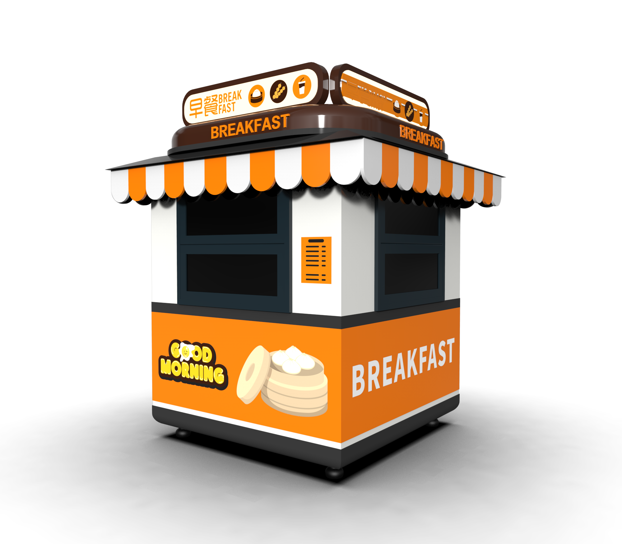 Appearance of dining car，Coating design，industrial design，Modeling design，Color matching，