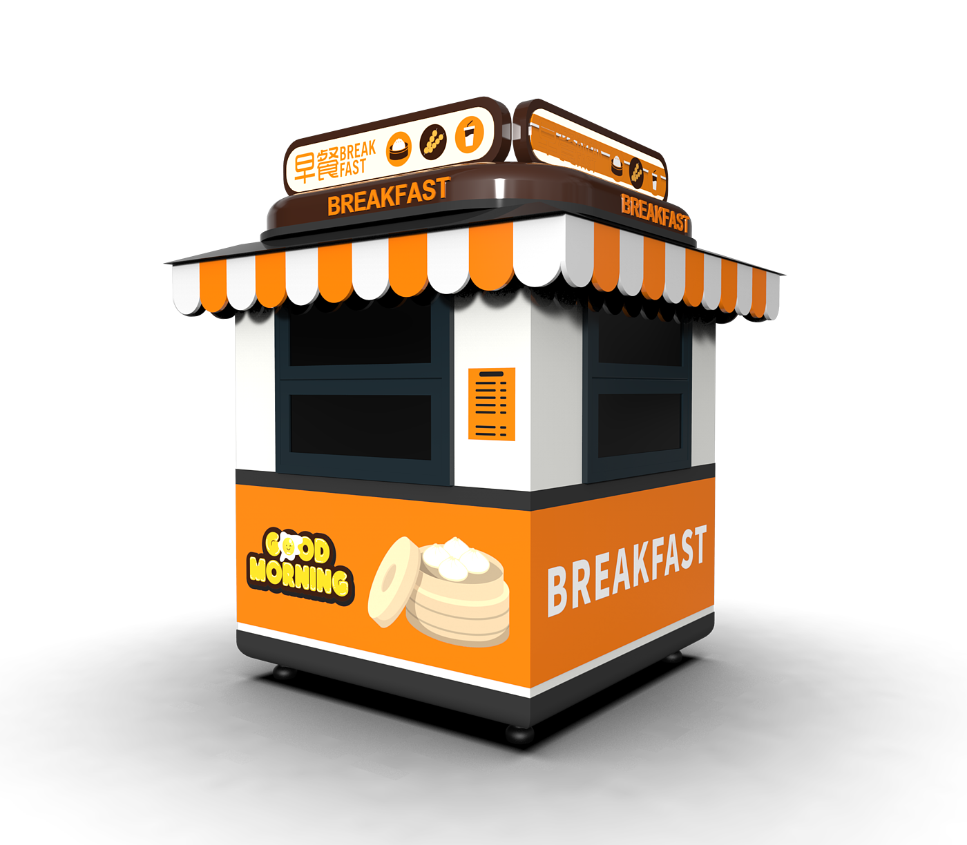 Appearance of dining car，Coating design，industrial design，Modeling design，Color matching，