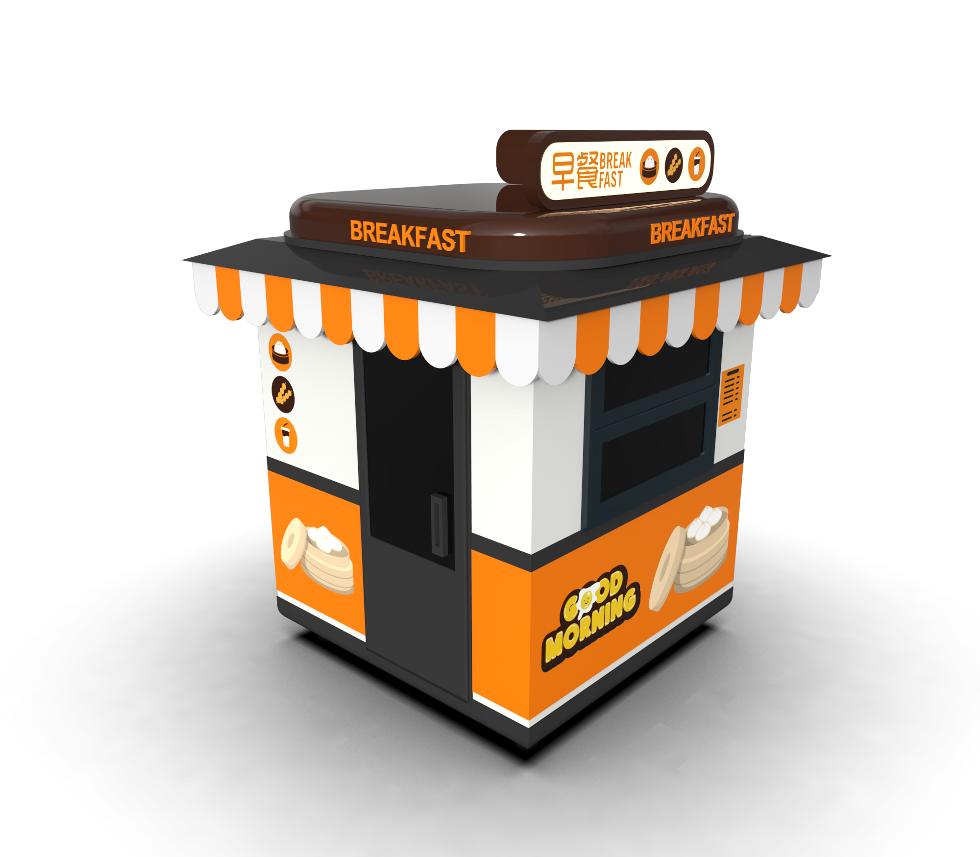 Appearance of dining car，Coating design，industrial design，Modeling design，Color matching，