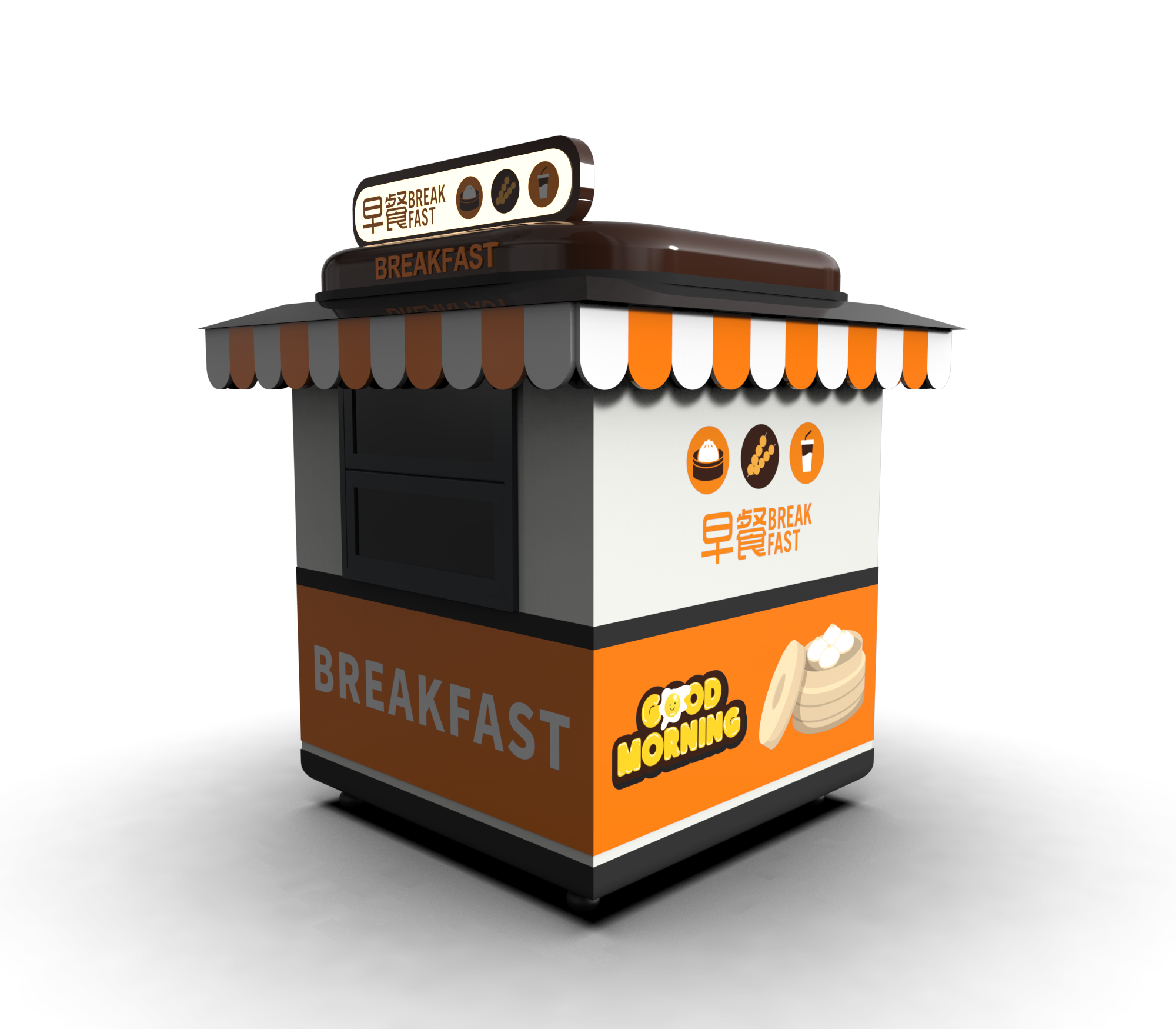 Appearance of dining car，Coating design，industrial design，Modeling design，Color matching，