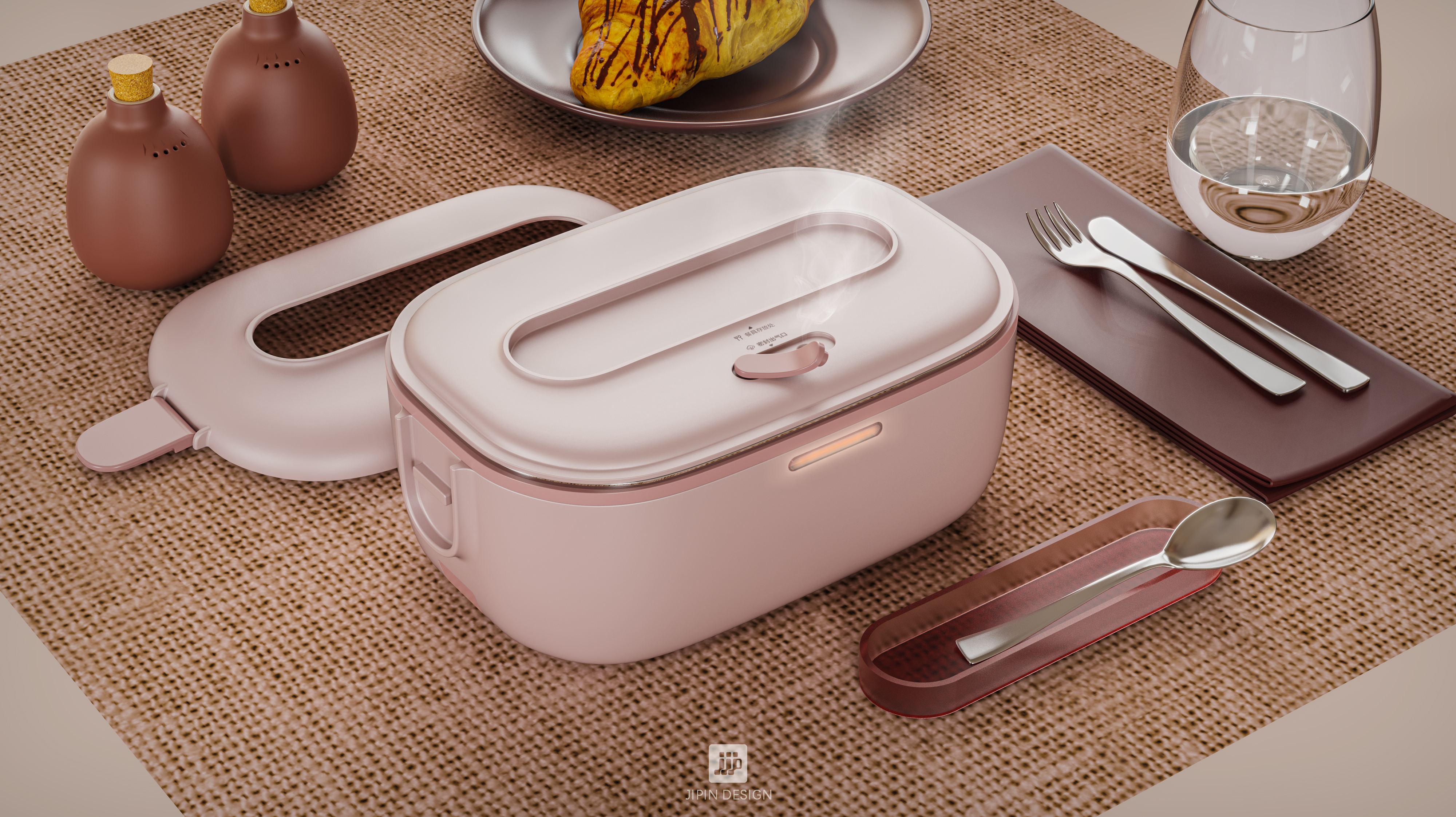 industrial design，Small household appliance design，Lunch box，Electronic lunch box，Heated lunch box，