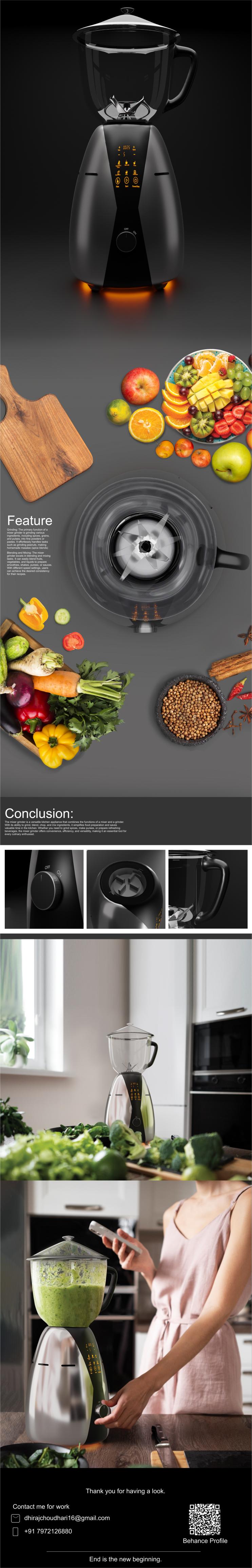product design，industrial design，product，kitchen，Home Furnishing，grinder，blender，3d，