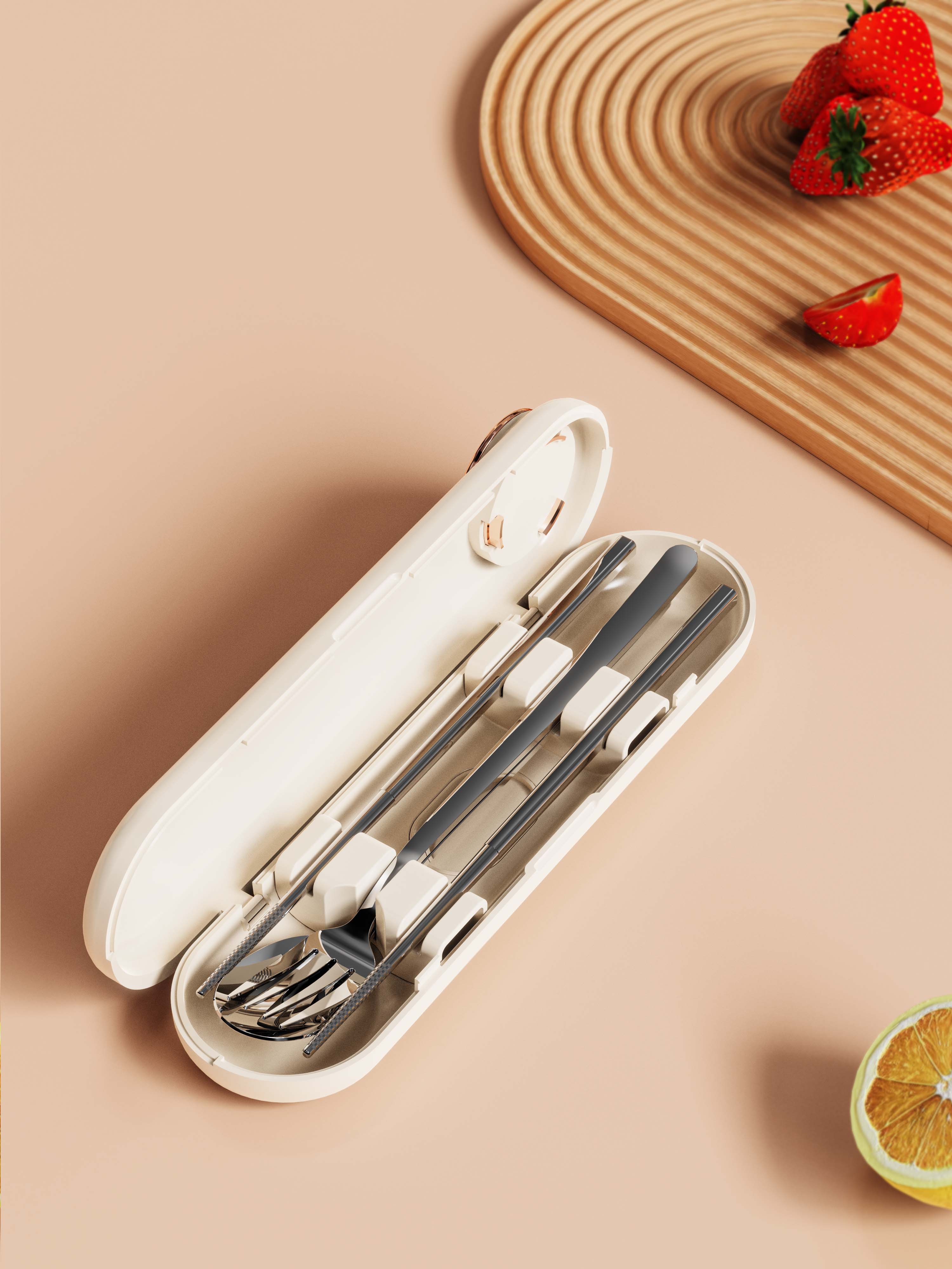 Portable Tableware Box，Tableware box，tableware，Space capsule，Household goods design，