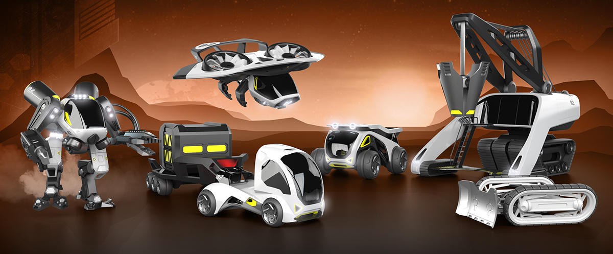 Toys，truck，Transformers，industrial design，