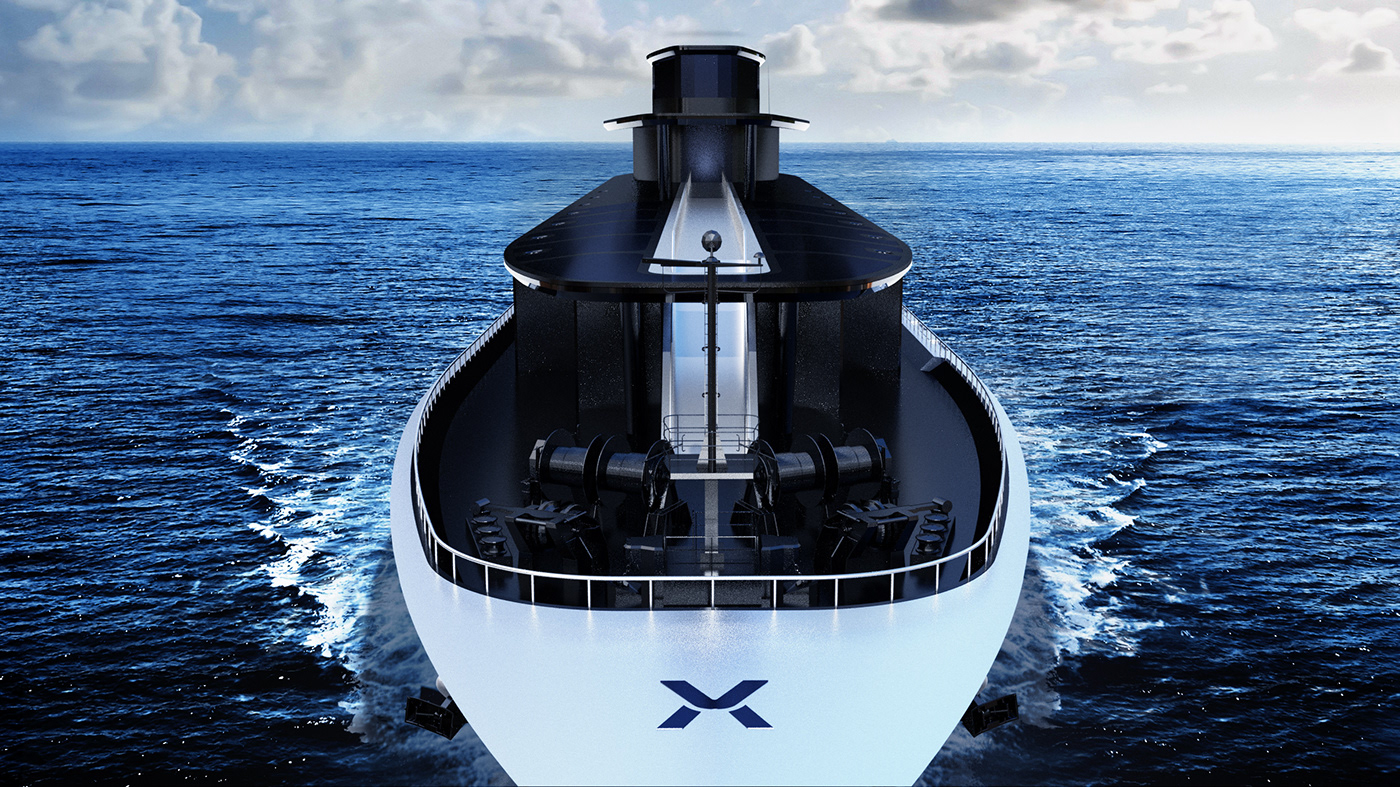 PowerArk 100，electric transport ship，concept，Motorized design，Green energy，