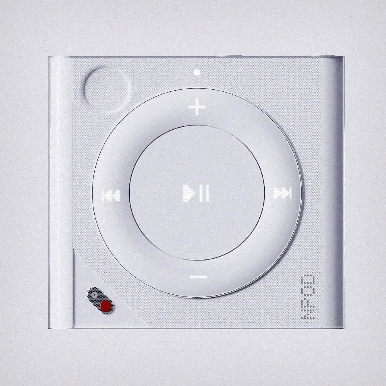 music player ，Simplicity，white，esthetics，