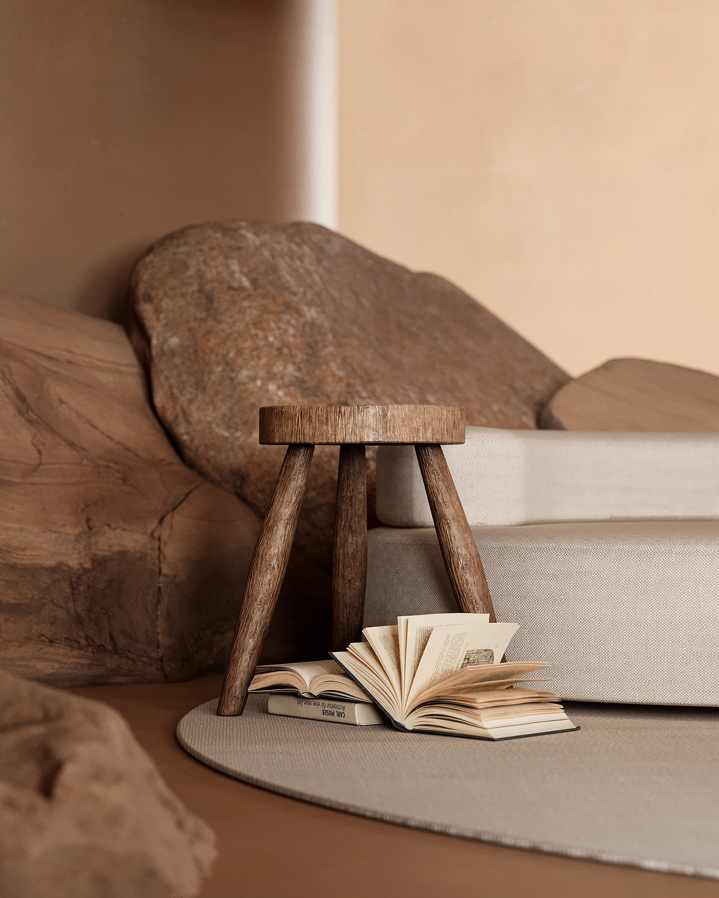 Architecture，inside the city，Design，3dmax，visualization，bedroom，modern，kitchen，