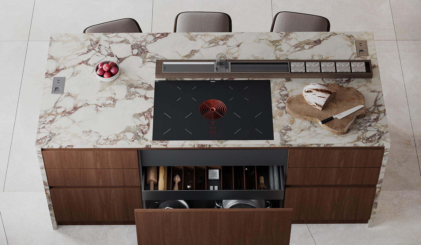 indoor，Interior design，apartment，kitchen，design，