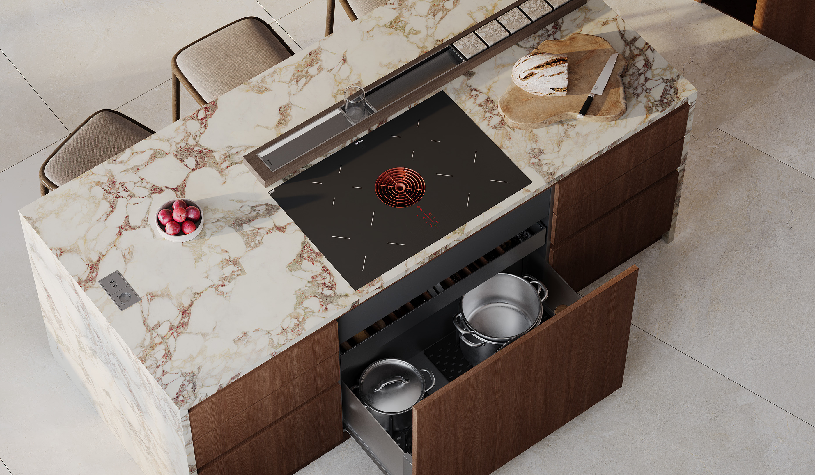 indoor，Interior design，apartment，kitchen，design，