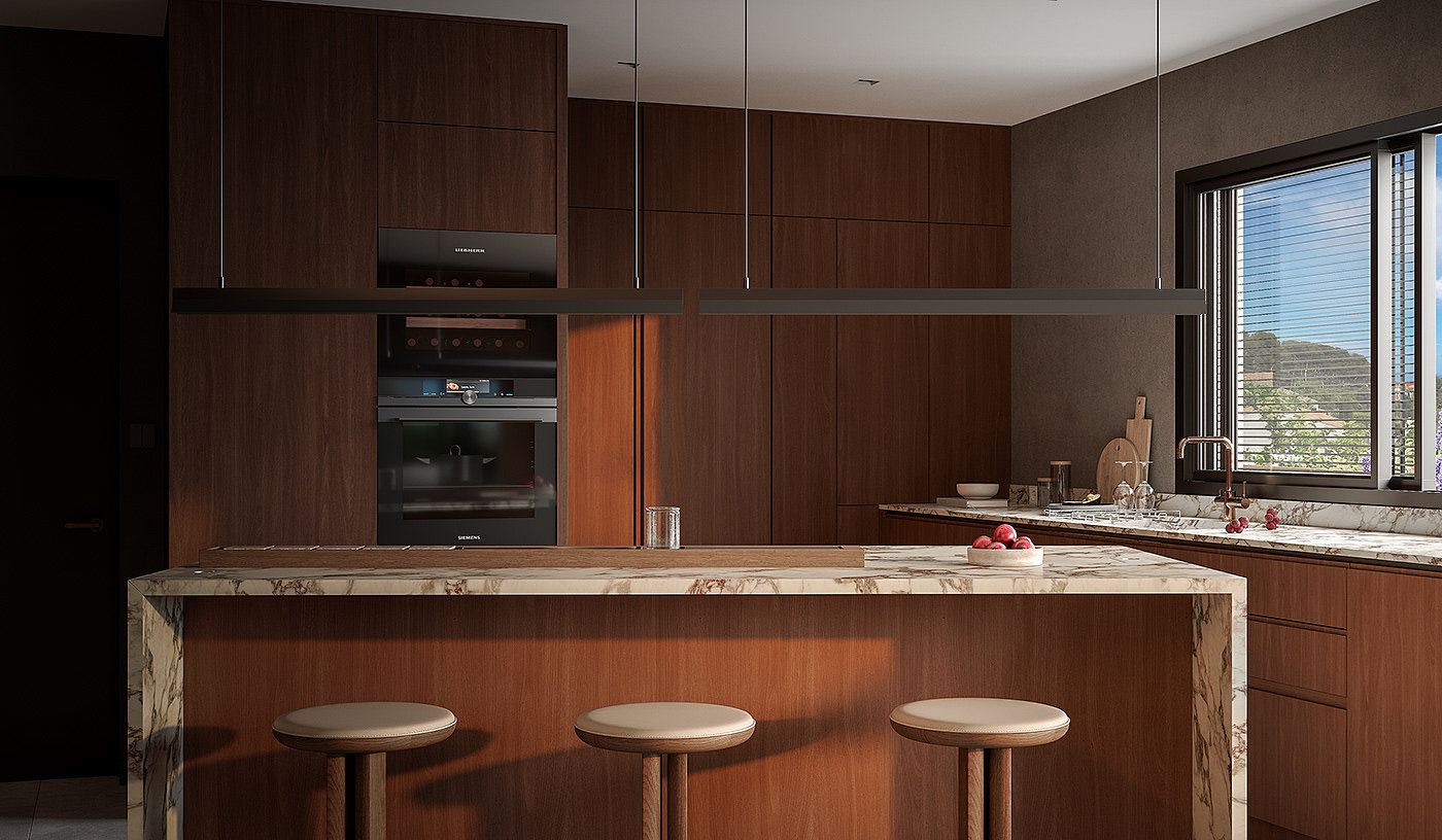 indoor，Interior design，apartment，kitchen，design，