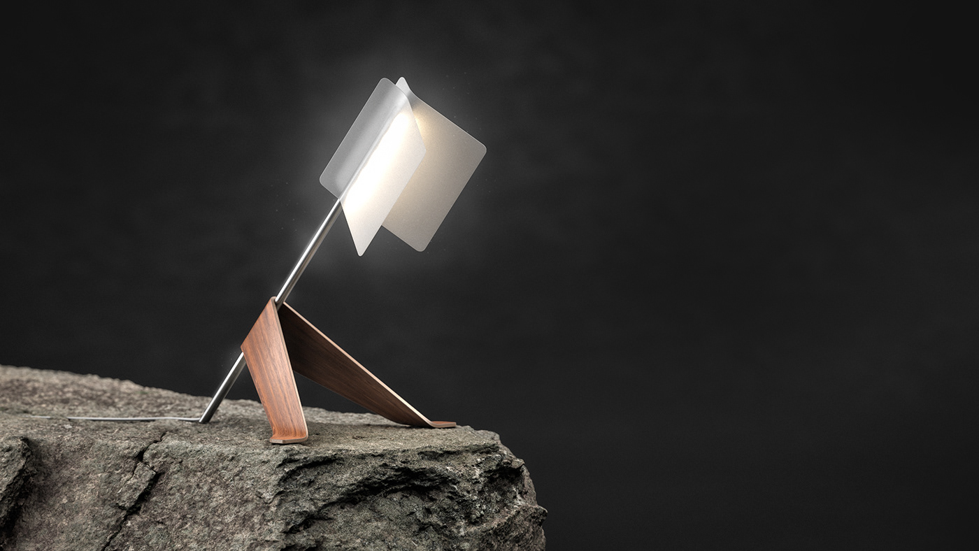 Keyshot rendering，Office chair，Reading lamp，"Open Book"，