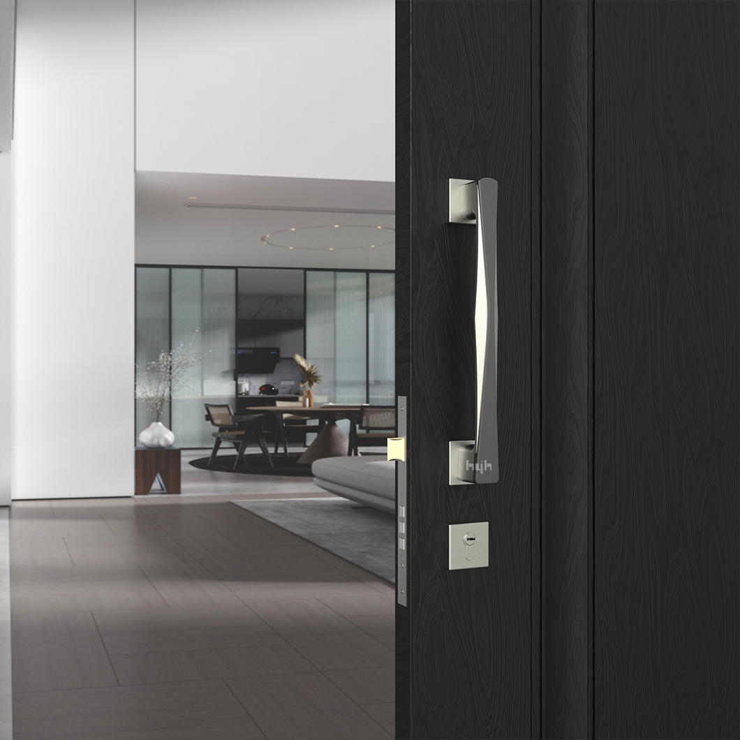 Door lock，Middle handle，Gate handle，product design，Original design，