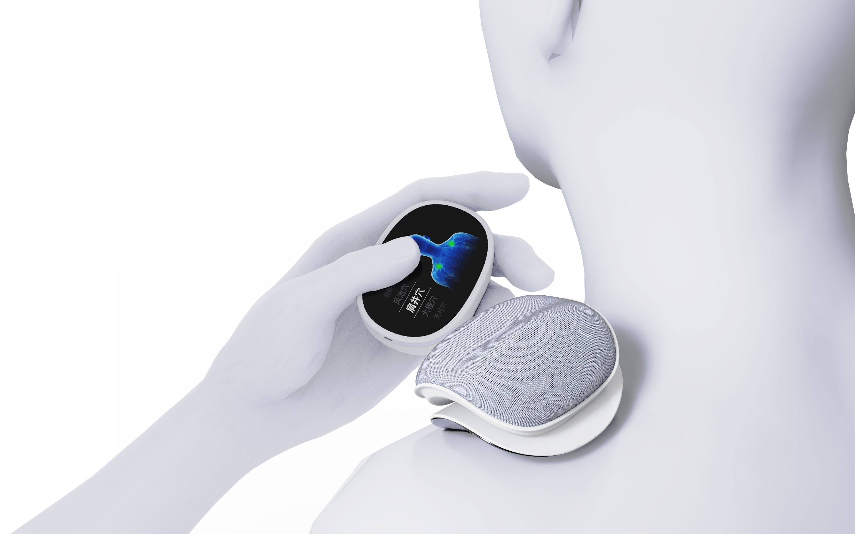 Modular design neck massage instrument，