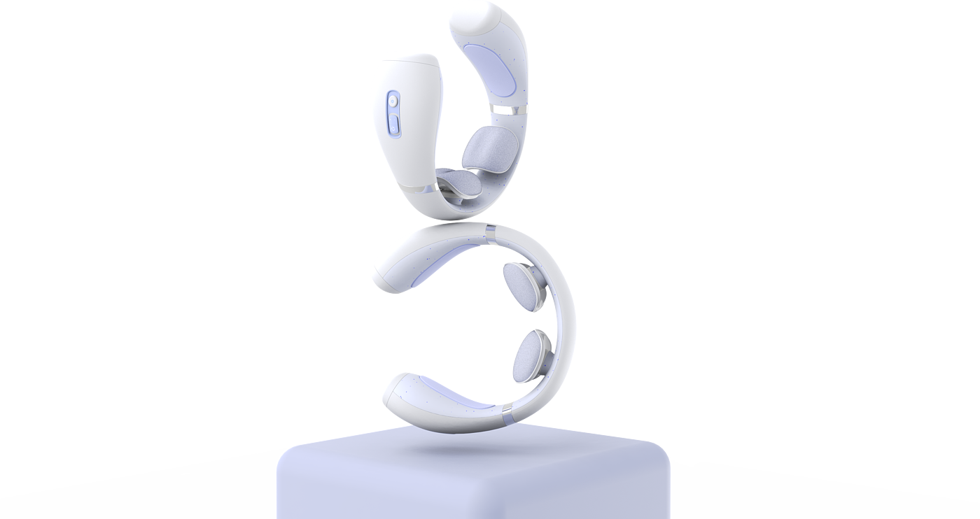 Modular design neck massage instrument，