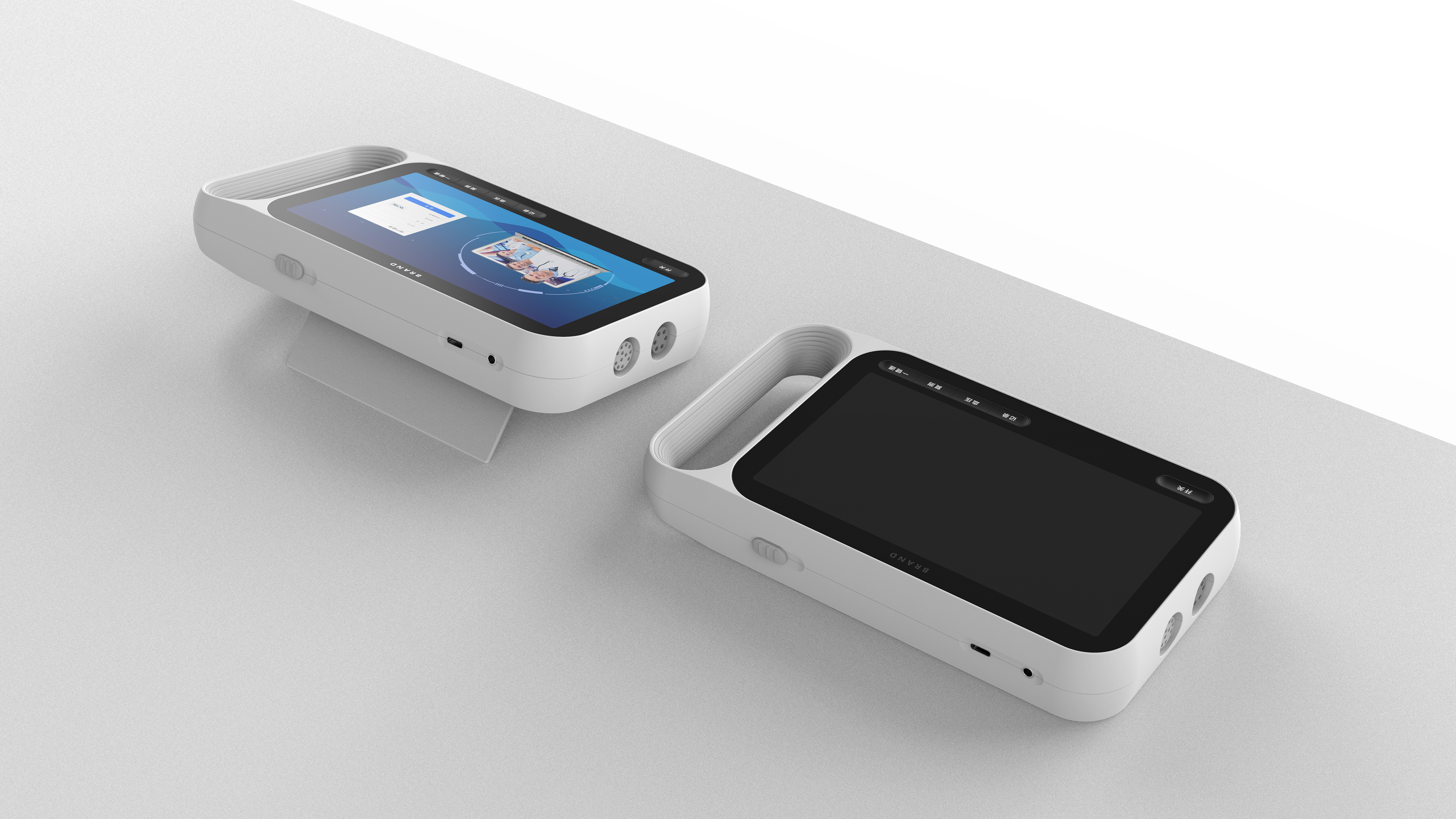 Medical products，Medical Tablet，Medical technology，Big Screen Technology，Portable man-machine，ECG，Appearance design，Structural design，