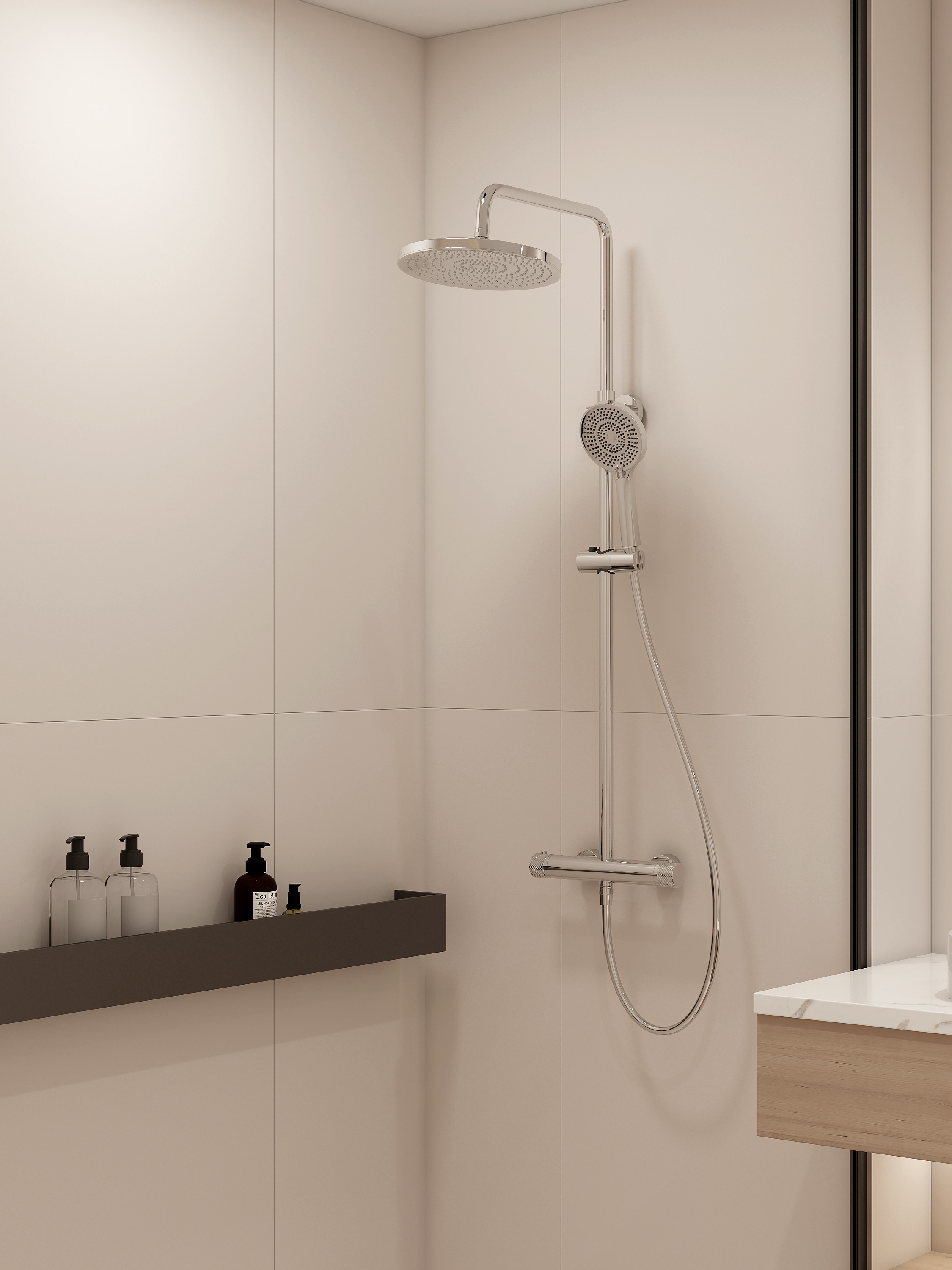 Shower，Constant temperature shower，