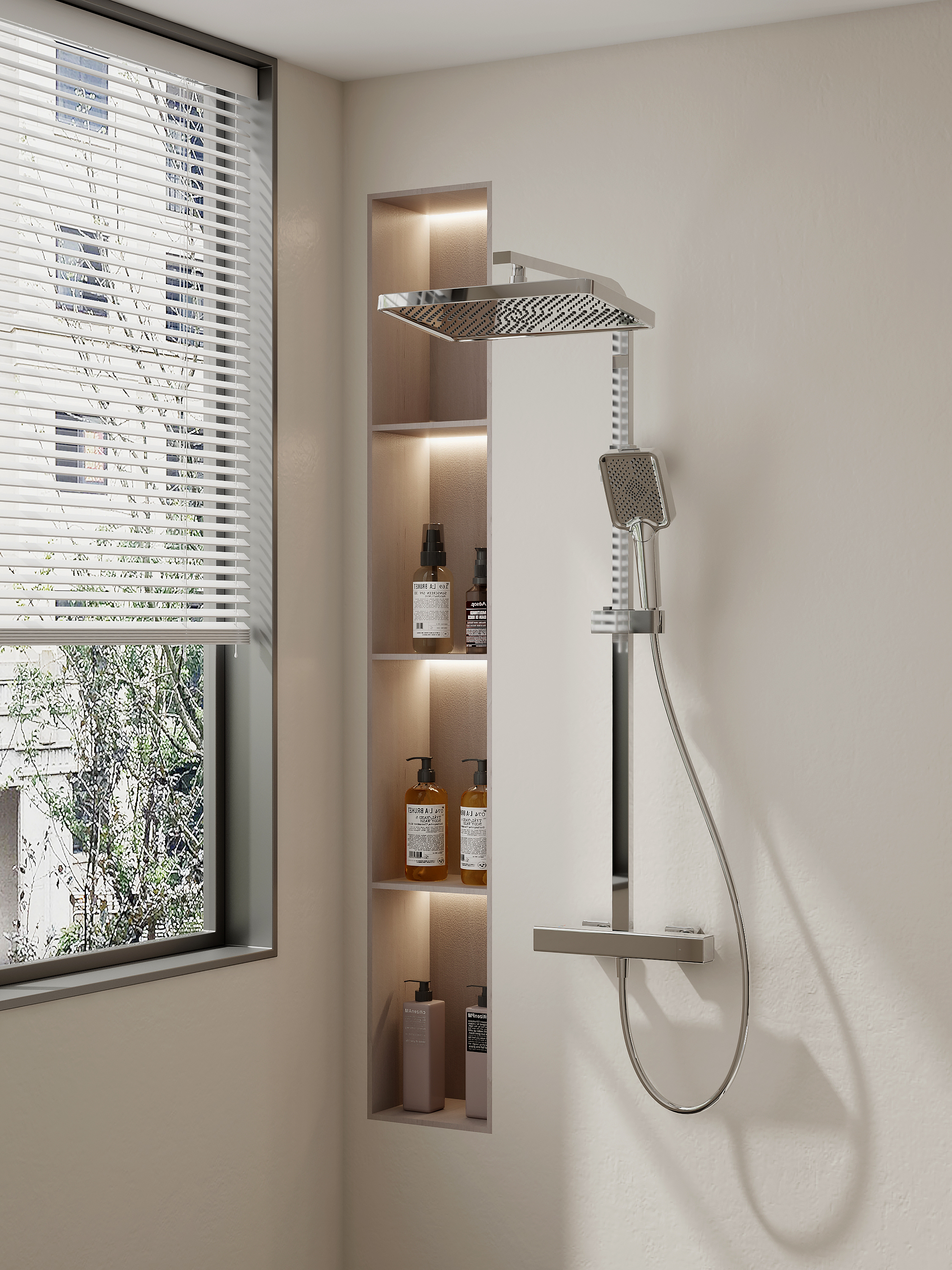 Shower，Constant temperature shower，