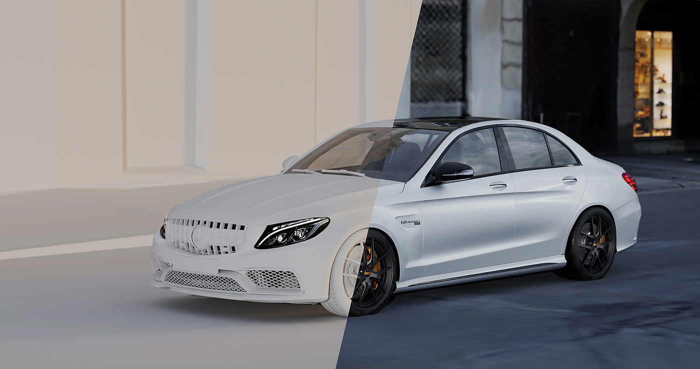 Car rendering，