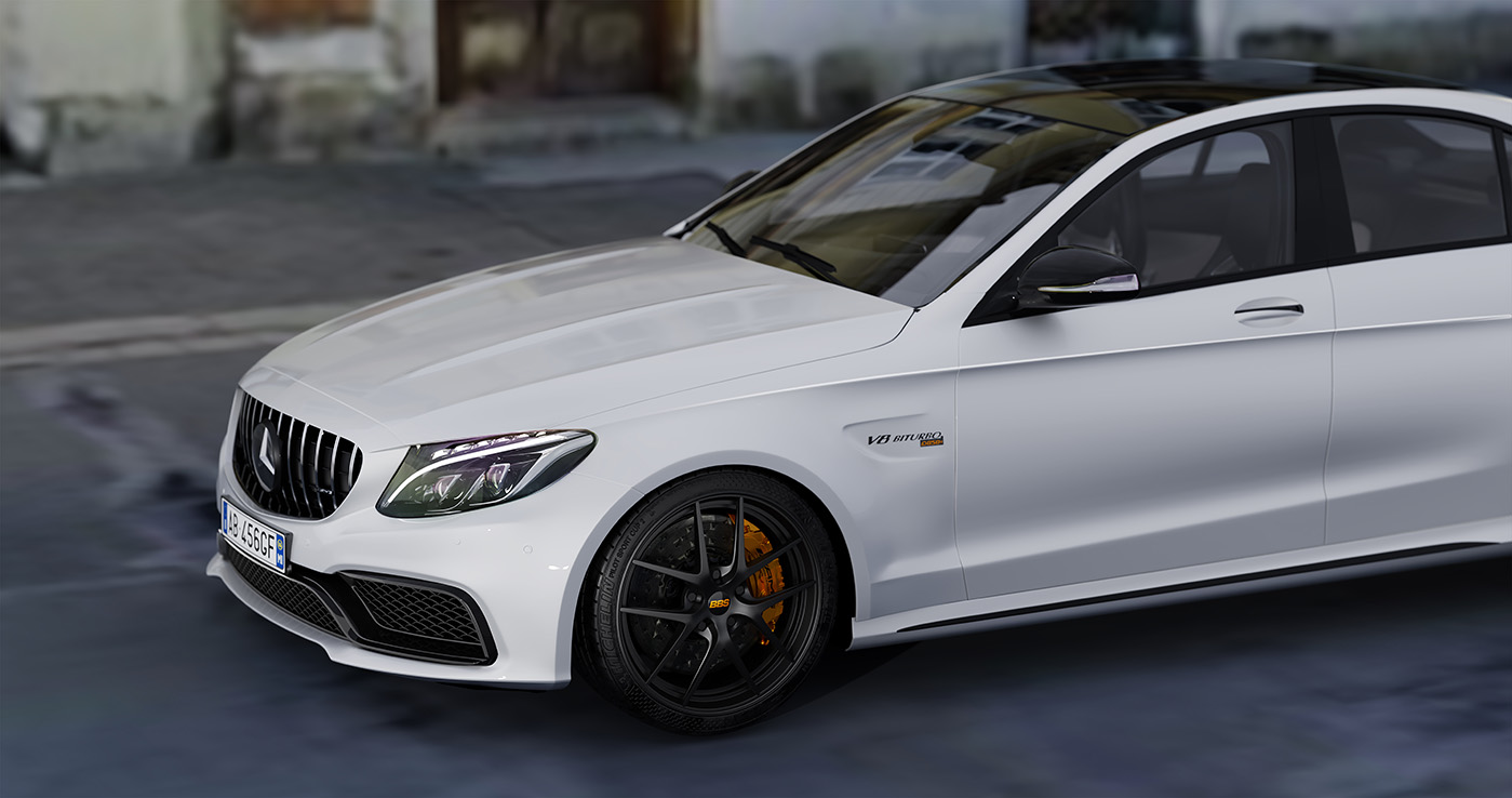 Car rendering，