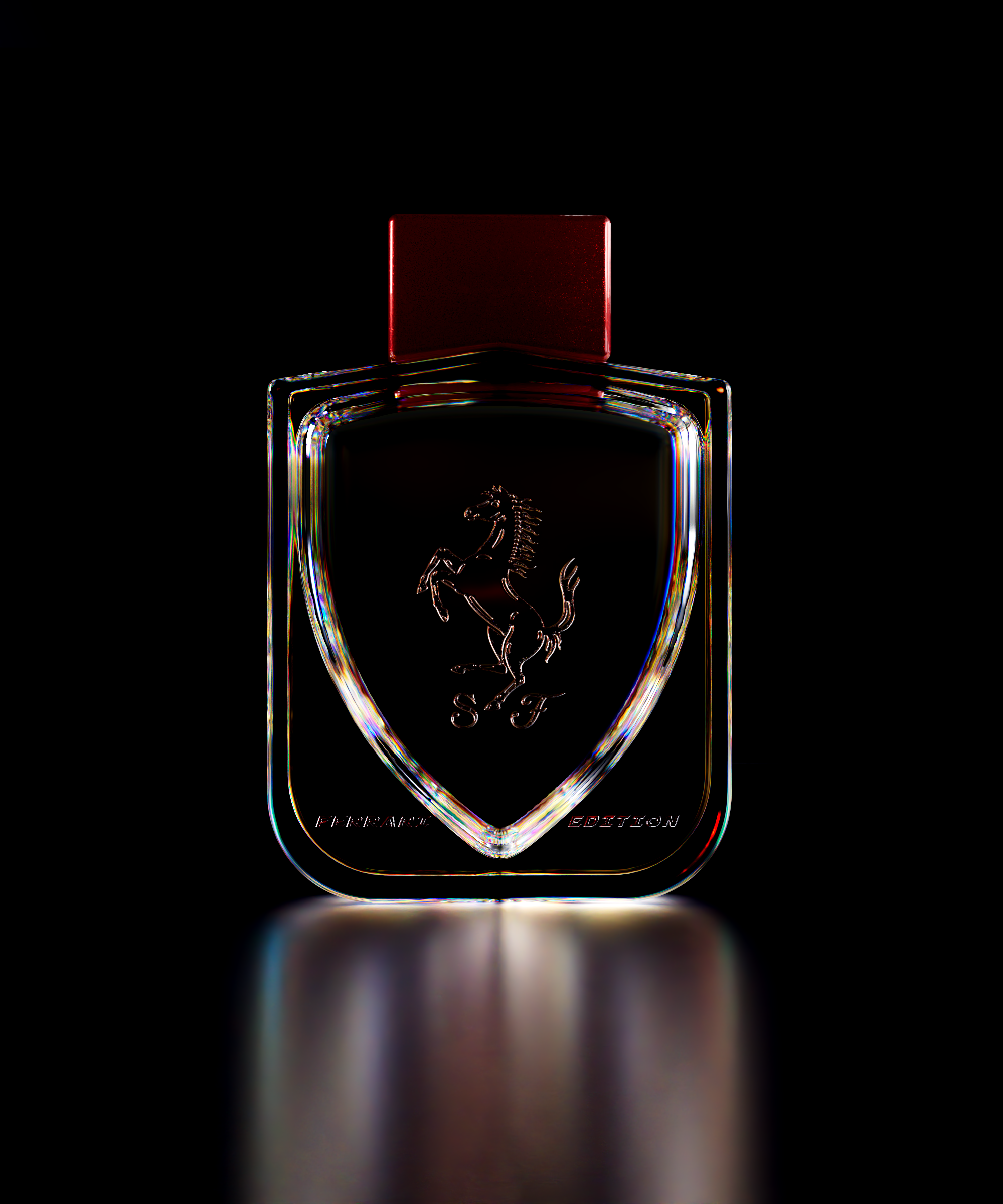 Ferrari，Perfume，conceptual design，Perfume bottle，