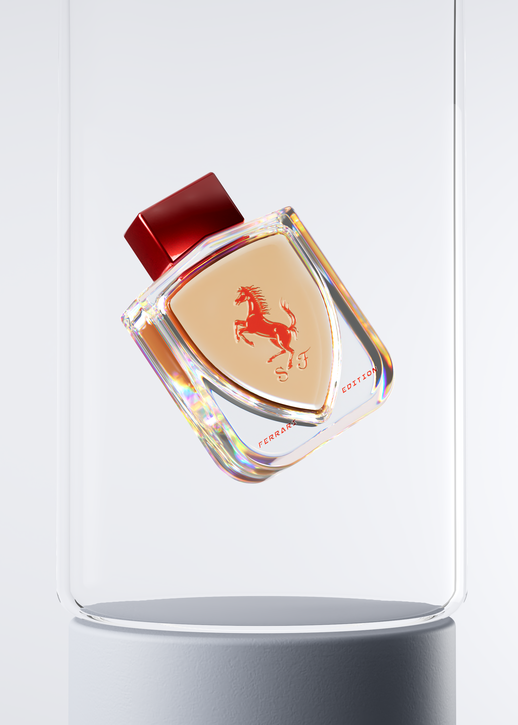 Ferrari，Perfume，conceptual design，Perfume bottle，