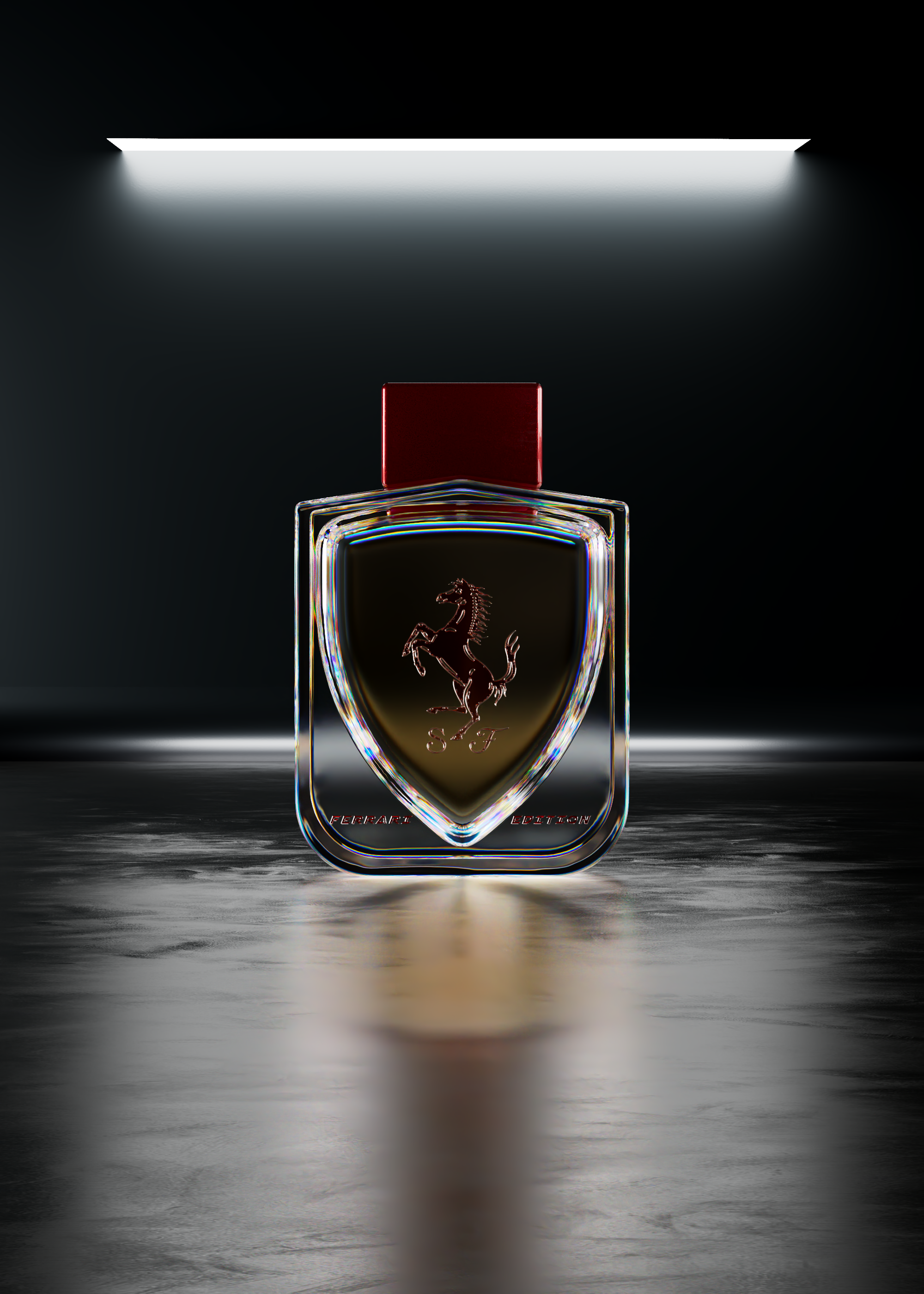Ferrari，Perfume，conceptual design，Perfume bottle，