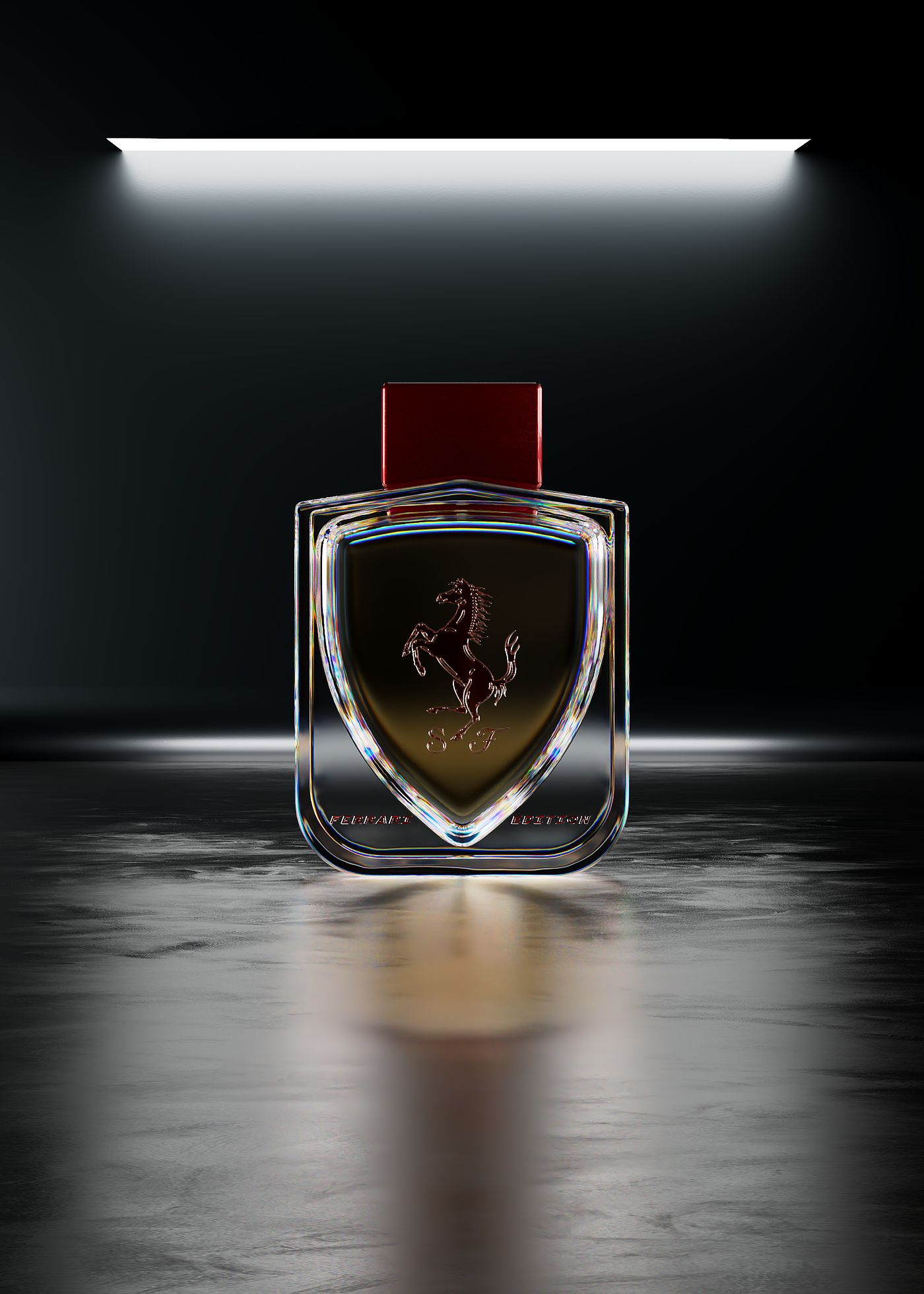 Ferrari，Perfume，conceptual design，Perfume bottle，