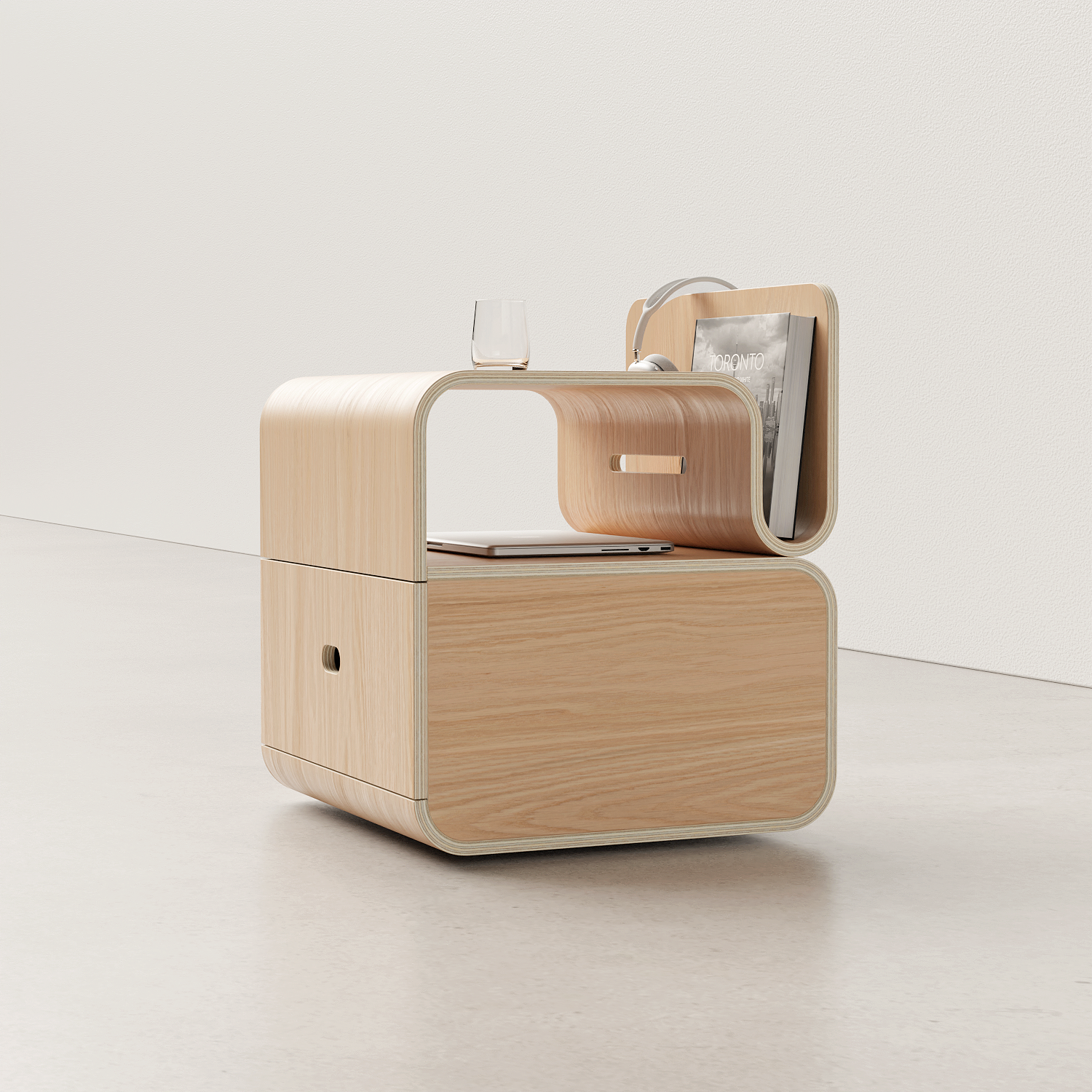 bedside cupboard，Bedtime experience，Minimalist，delicate，