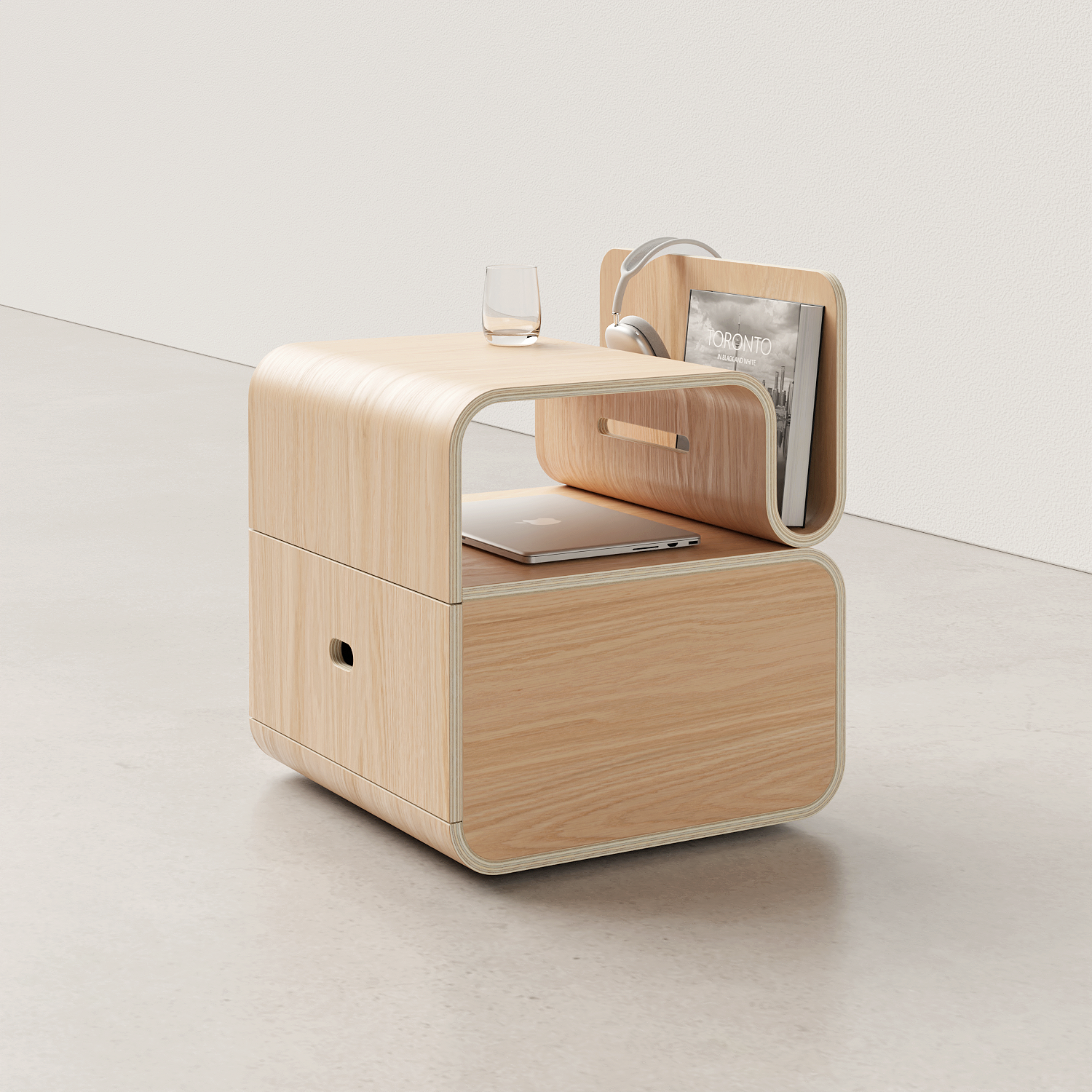 bedside cupboard，Bedtime experience，Minimalist，delicate，