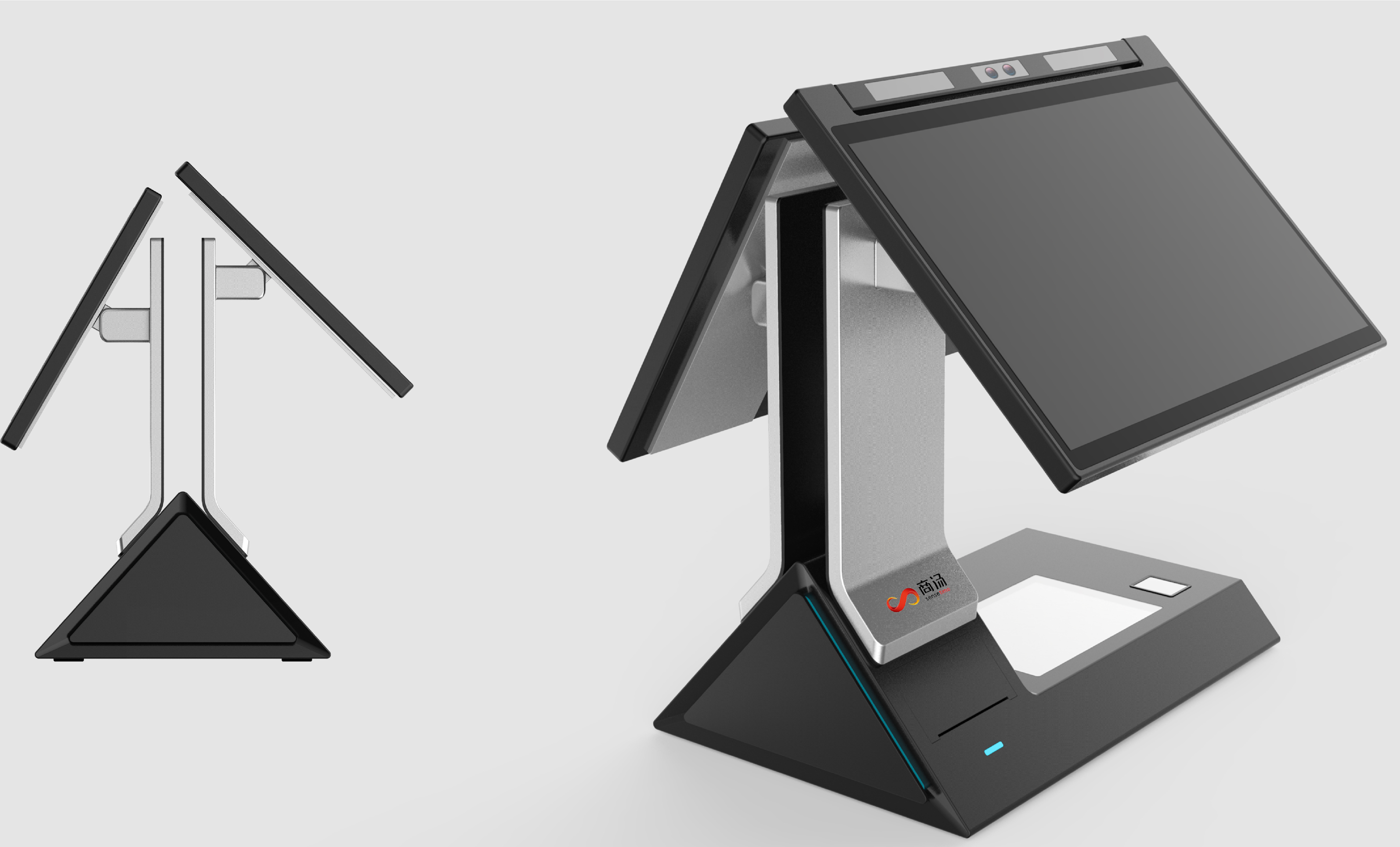 Authentication，Integrated machine，Dual screen identity，