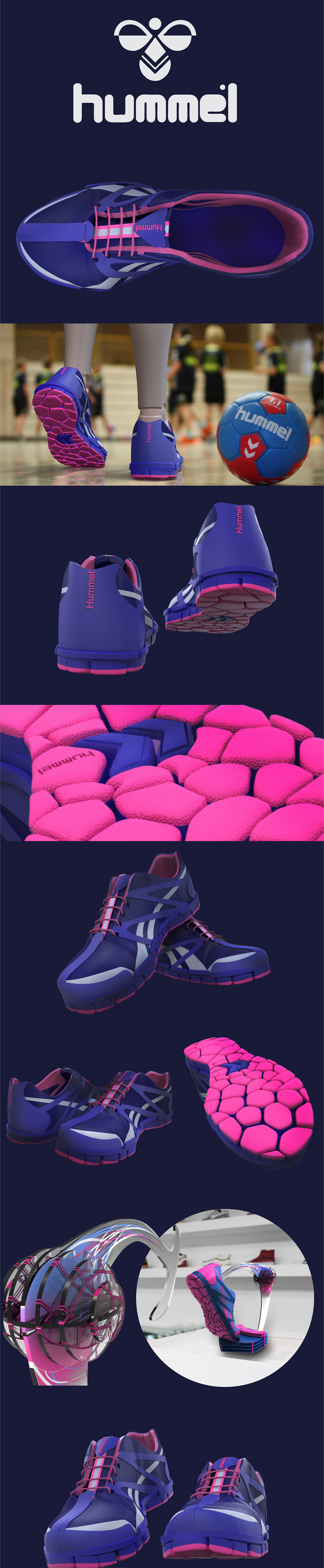 Hummel footwear，sneakers，shock absorption，