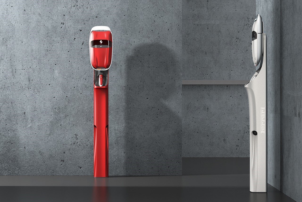 industrial design，Design，Ferrari，car charger ，Charger，design，