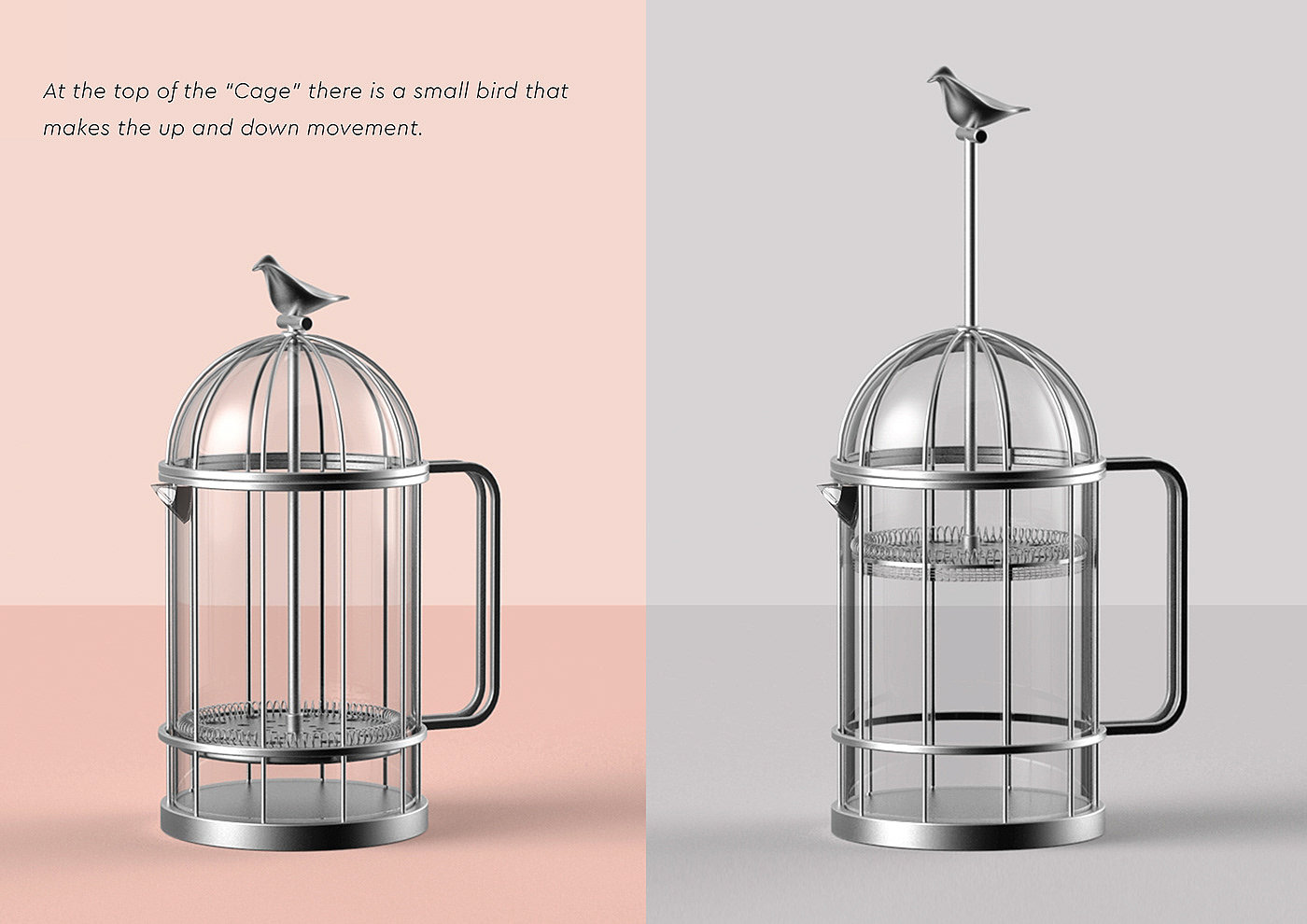 Coffee machine，originality，Bird，Cage，