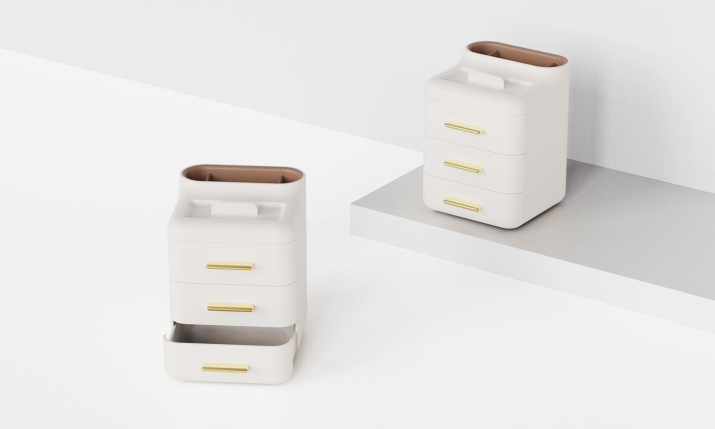 storage box，pencil-box，pen container，industrial design，Makeup storage box，