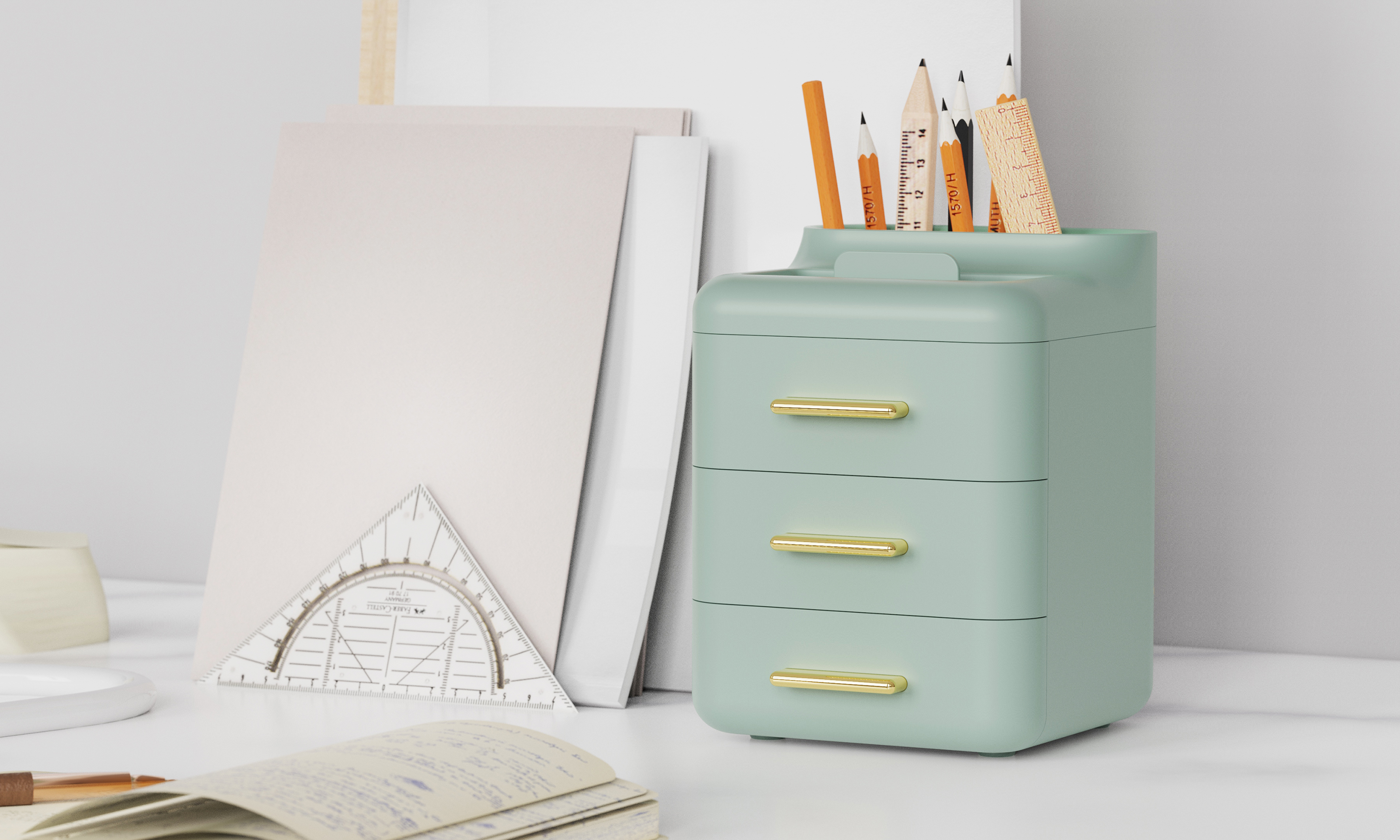 storage box，pencil-box，pen container，industrial design，Makeup storage box，