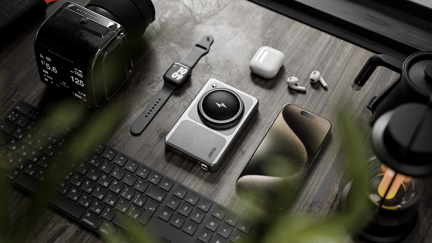 Product design, wireless charging, charging treasure, rendering，