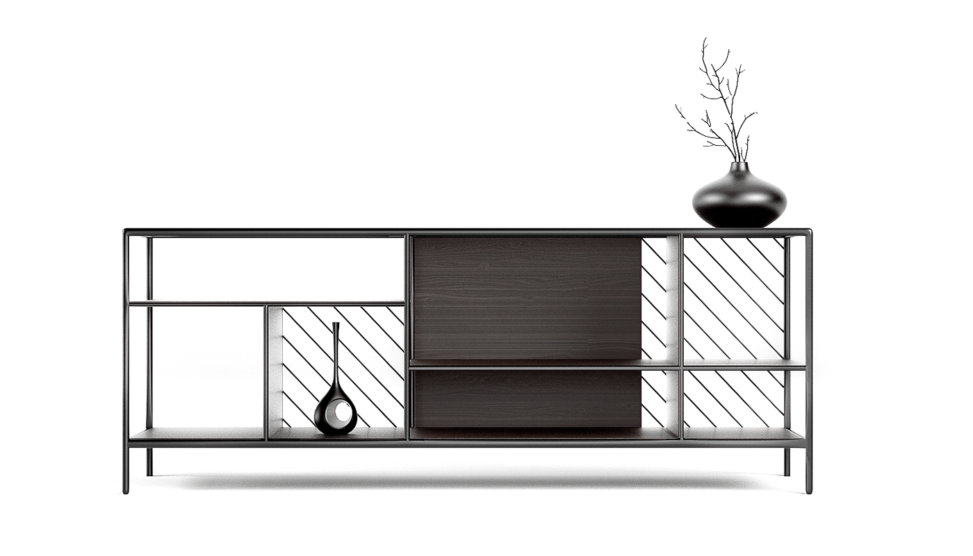 FRAME，black，Storage rack，Model，