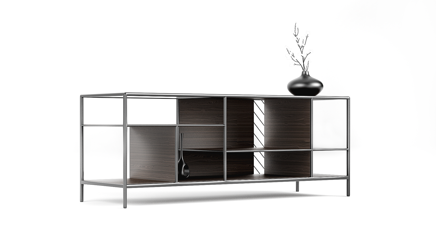 FRAME，black，Storage rack，Model，