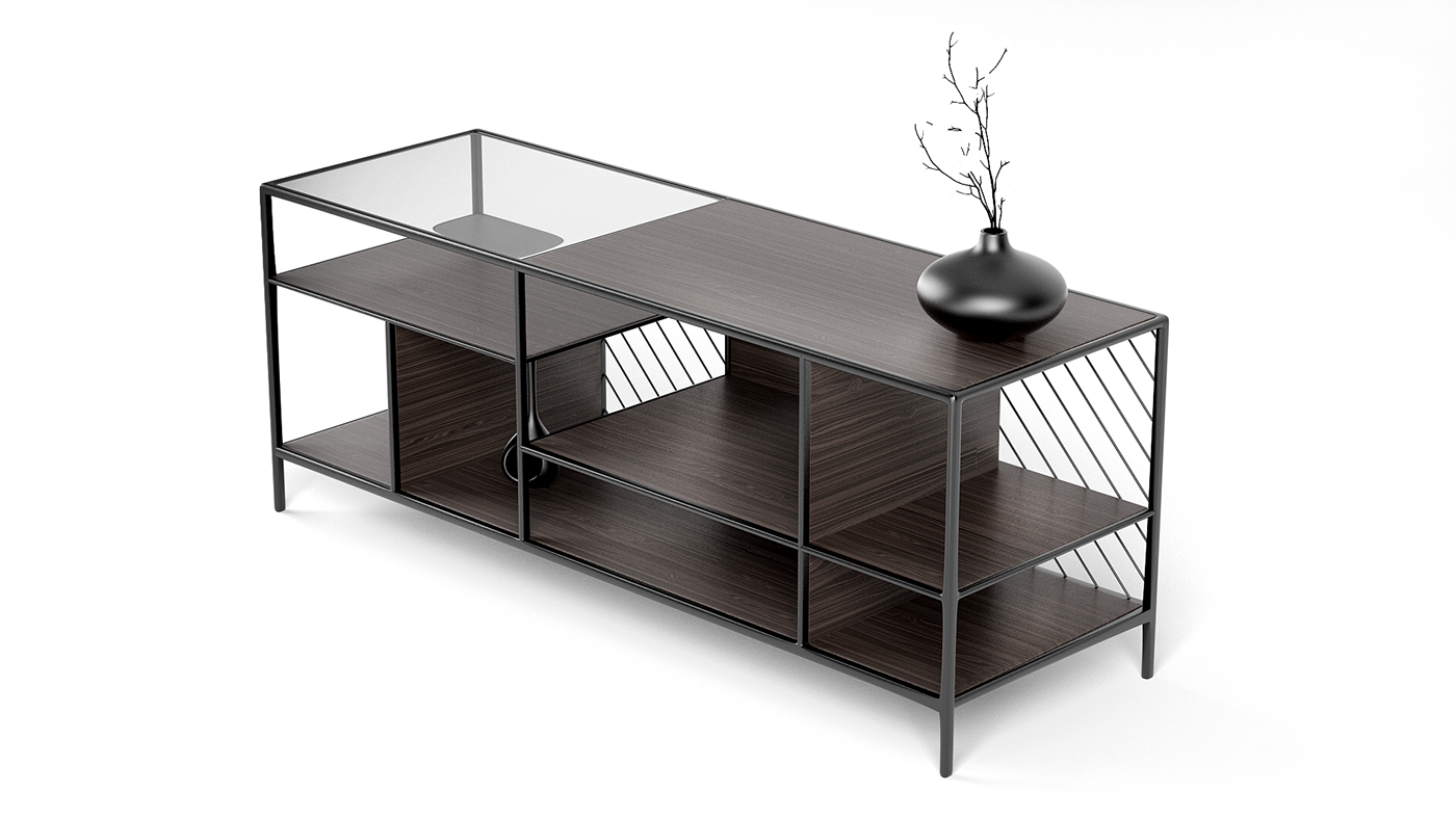 FRAME，black，Storage rack，Model，